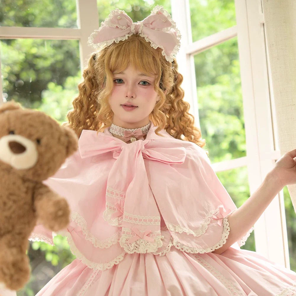 Vintage Petal Rabbit - Old School Lolita Headdress Suit With Bunny Ear - Image 7