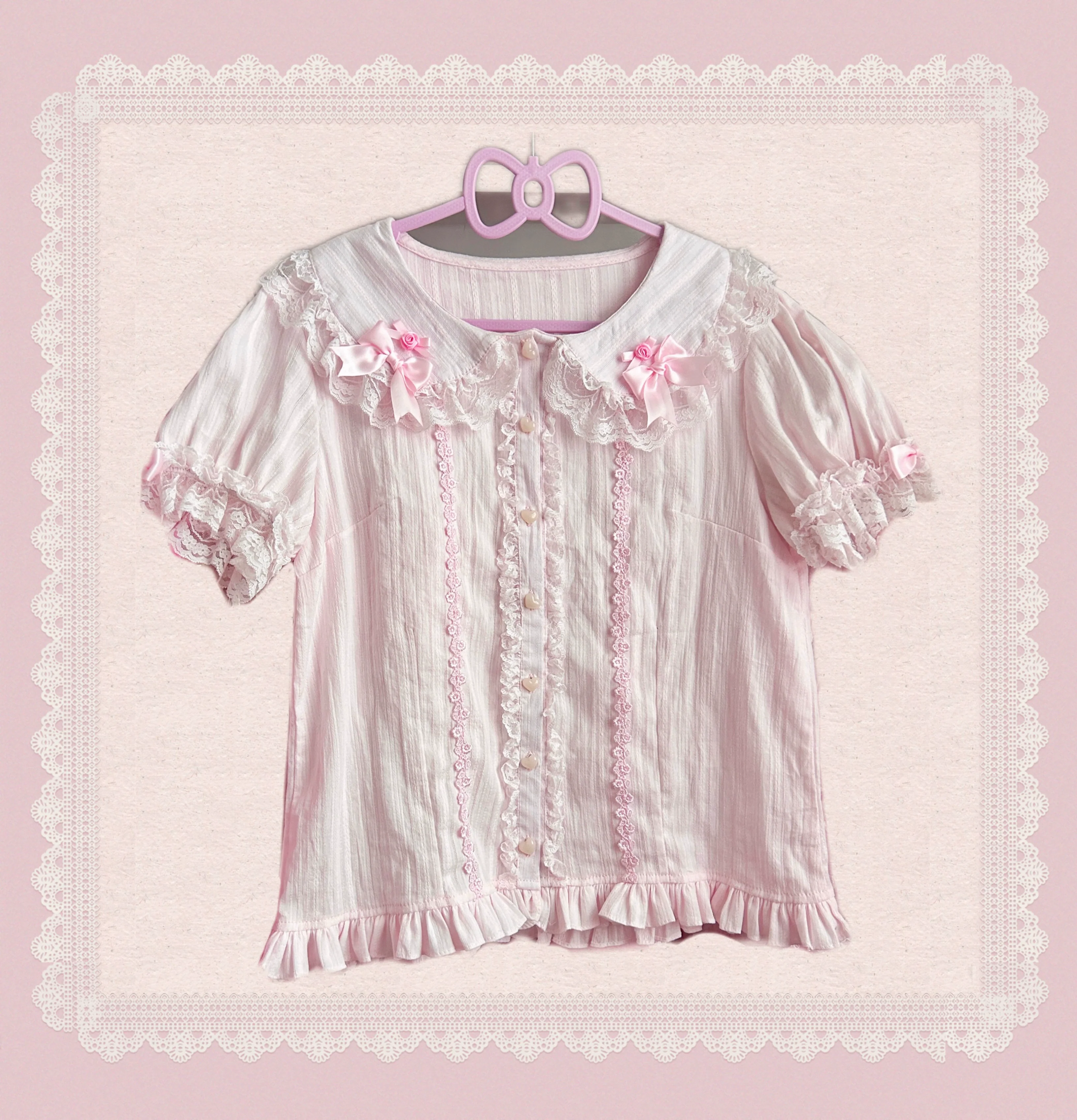 TaTaTa Lolita - Pearl Princess - Old School Lolita Jumper Dress Outfit, Petal Hem - Image 22