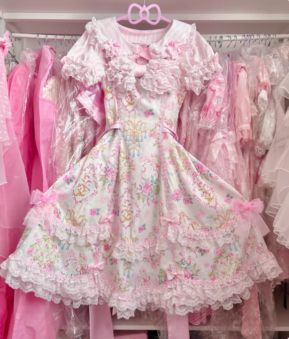 Spring 2025 - Old School Lolita Jumper Dress, Floral Prints - Image 23