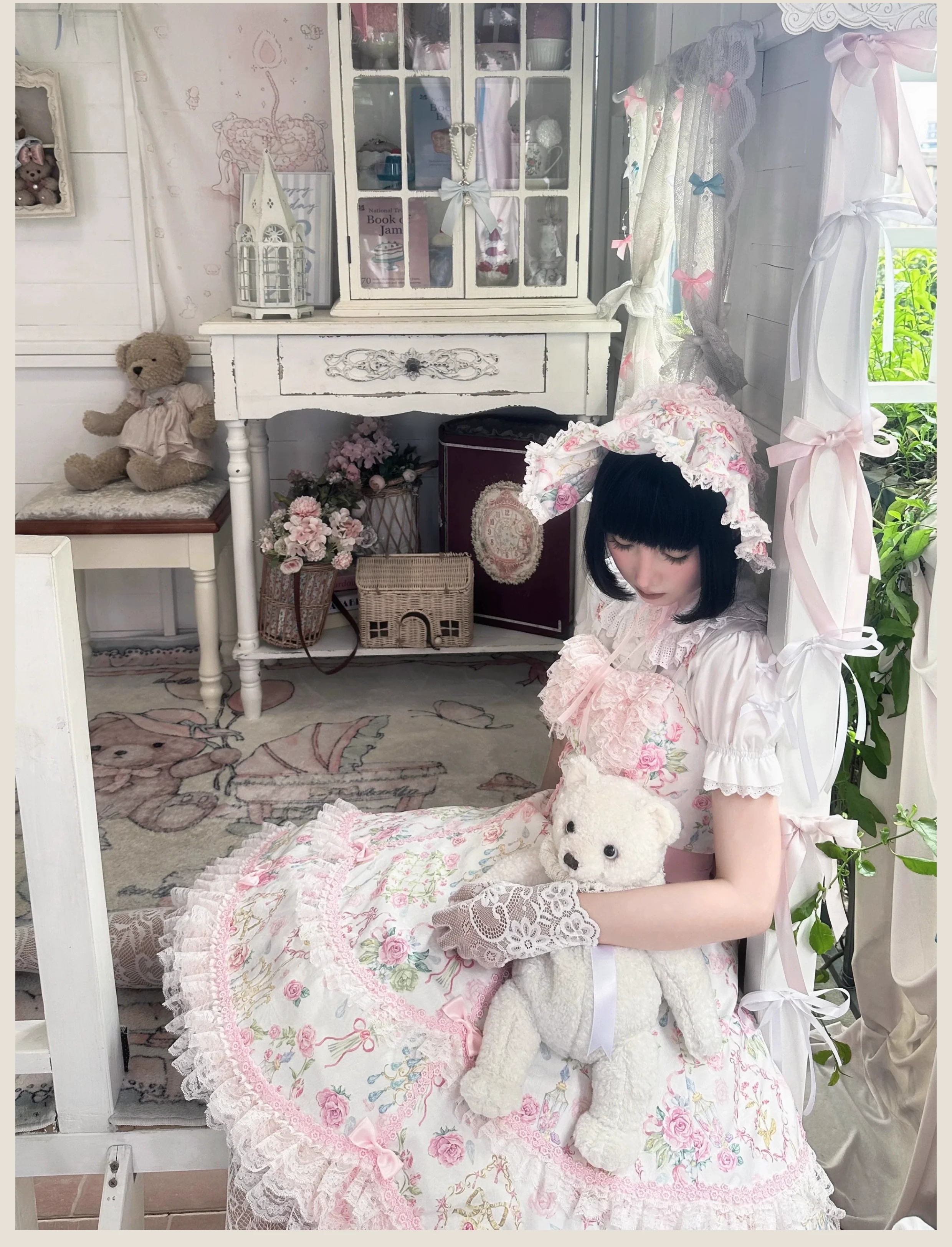 Spring 2025 - Old School Lolita Jumper Dress, Floral Prints - Image 7