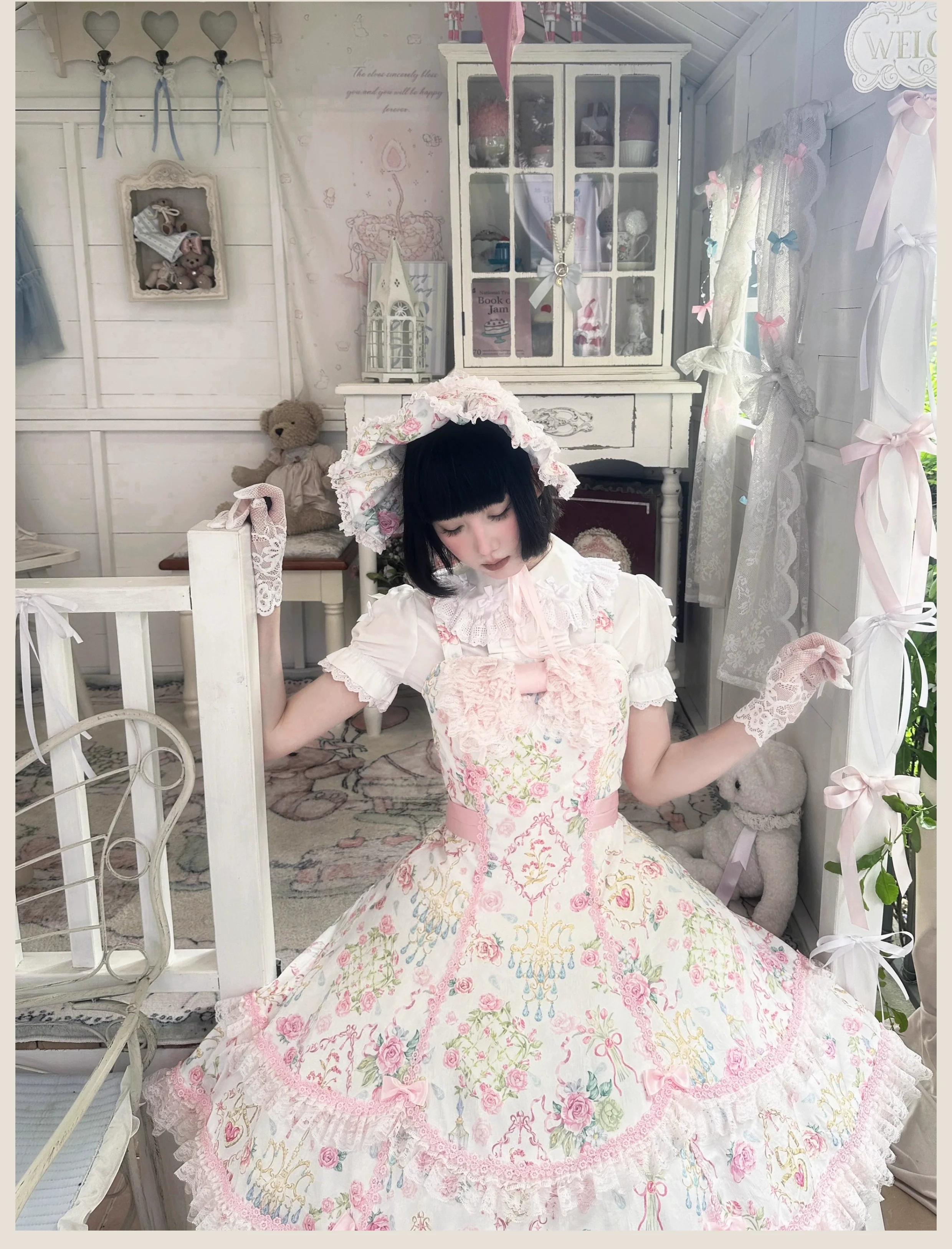 Spring 2025 - Old School Lolita Jumper Dress, Floral Prints - Image 8