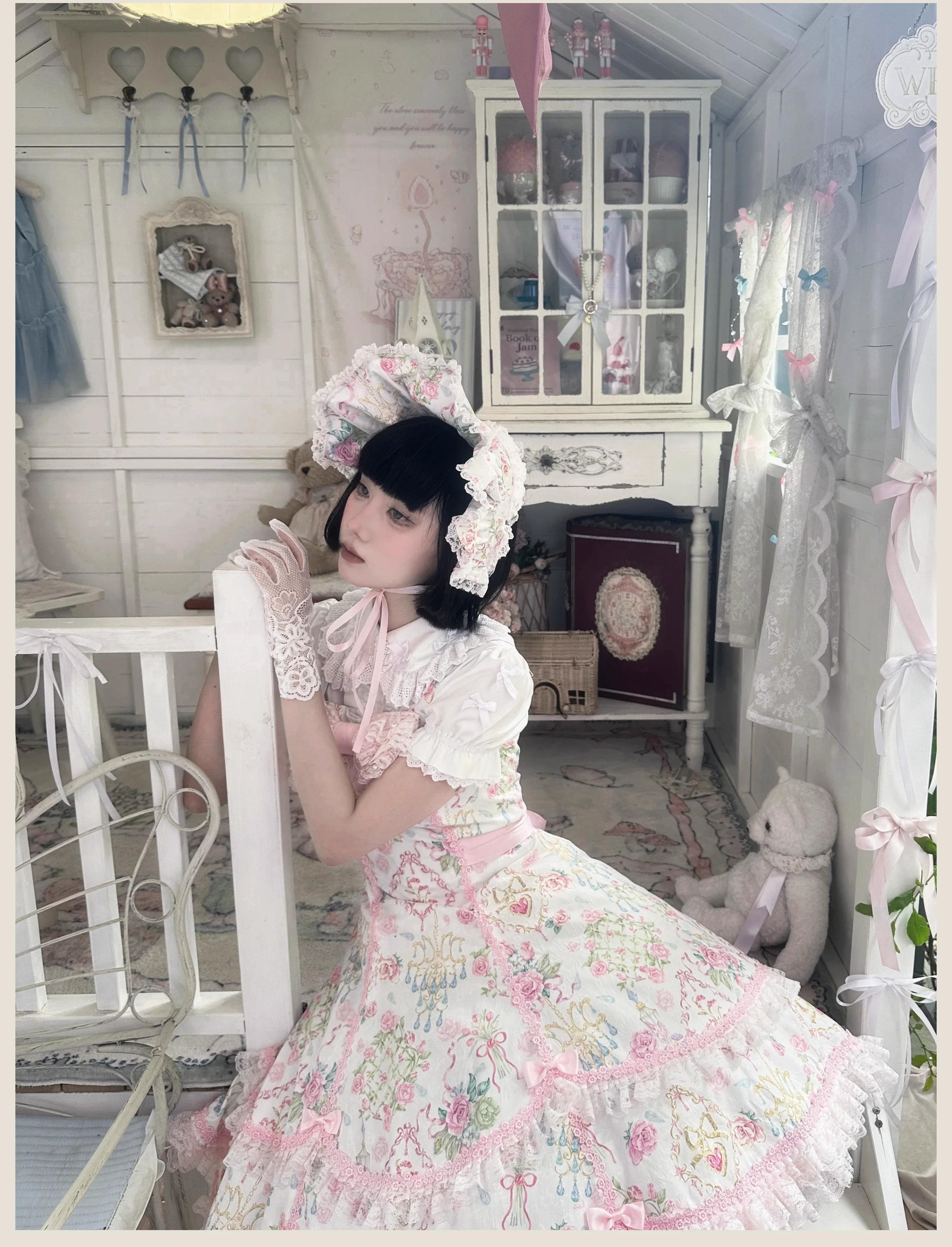 Spring 2025 - Old School Lolita Jumper Dress, Floral Prints - Image 9