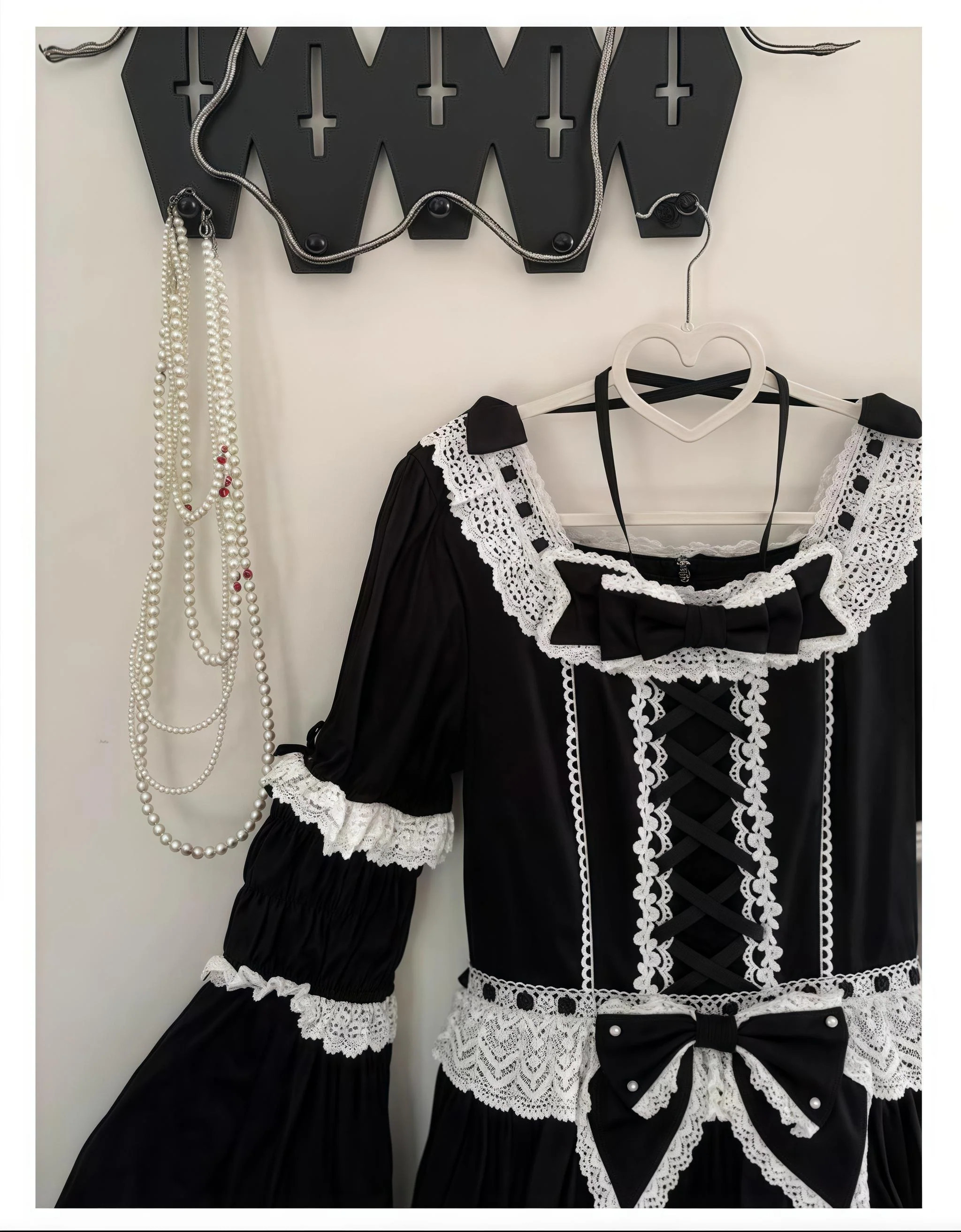 AerialCat - Cream Petals - Old School Lolita OP Tiered Ruffles Cotton Dress - Image 38