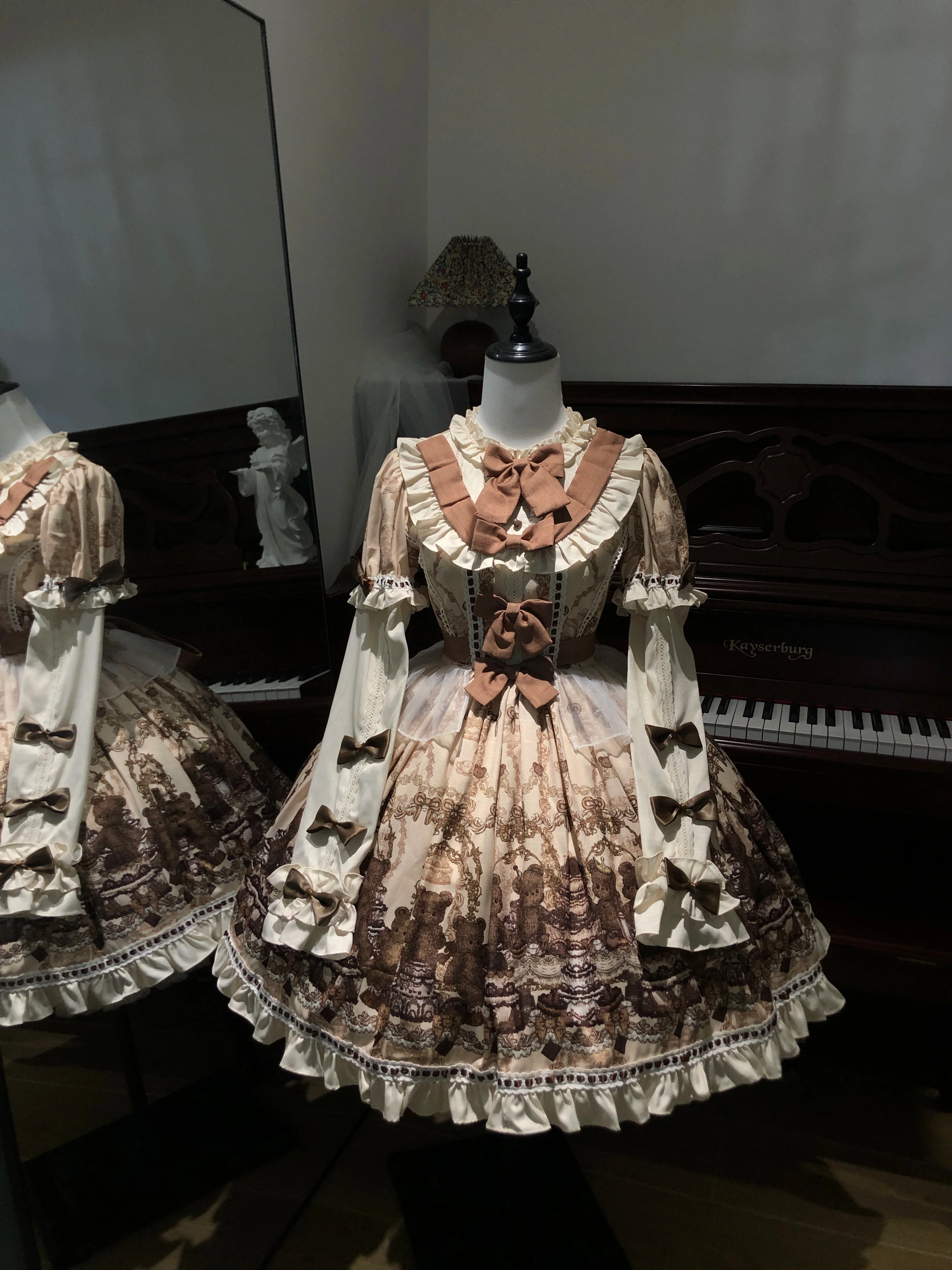 Doll Poem - Old School Lolita Printed OP, Zipper Clousure - Image 2