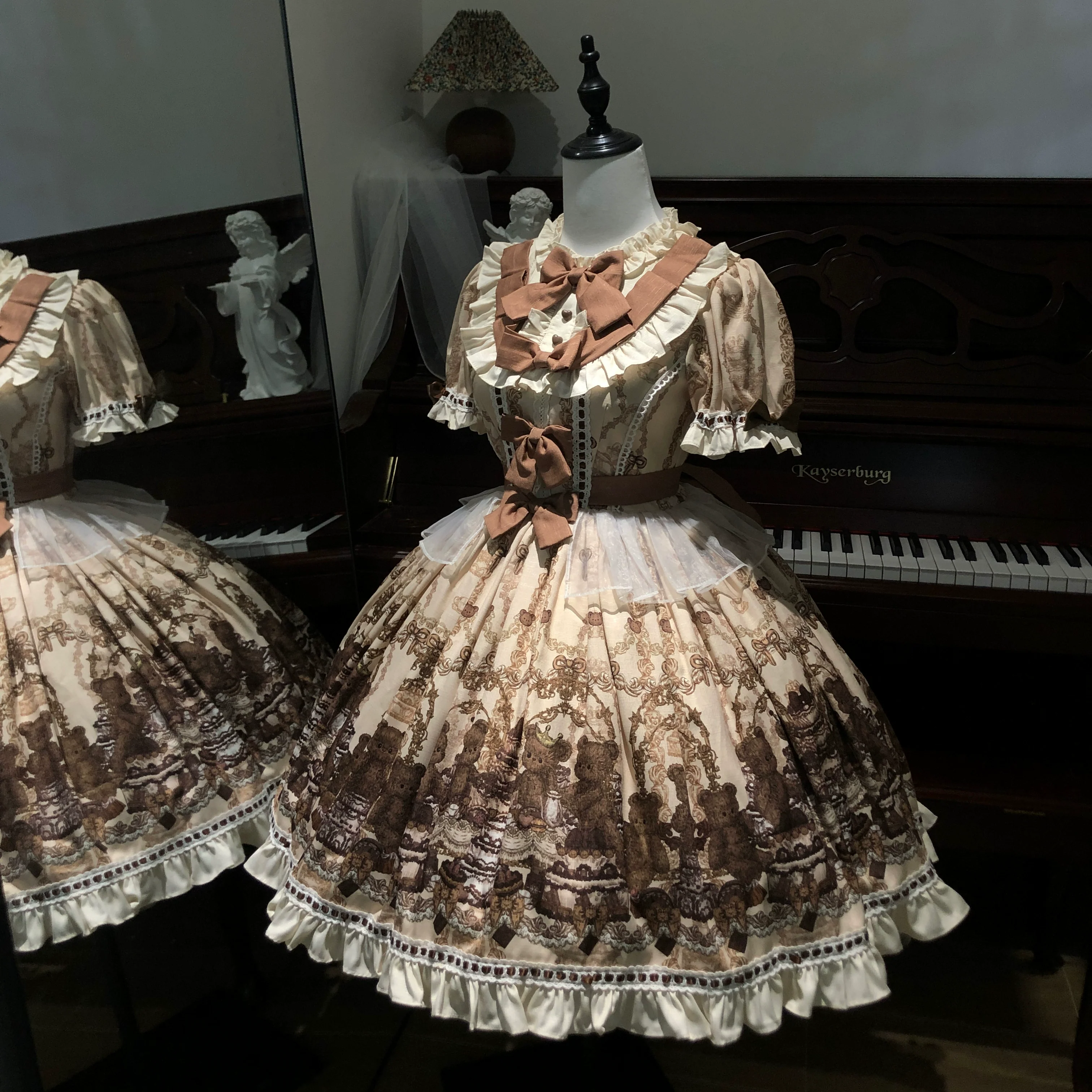 Doll Poem - Old School Lolita Printed OP, Zipper Clousure - Image 6