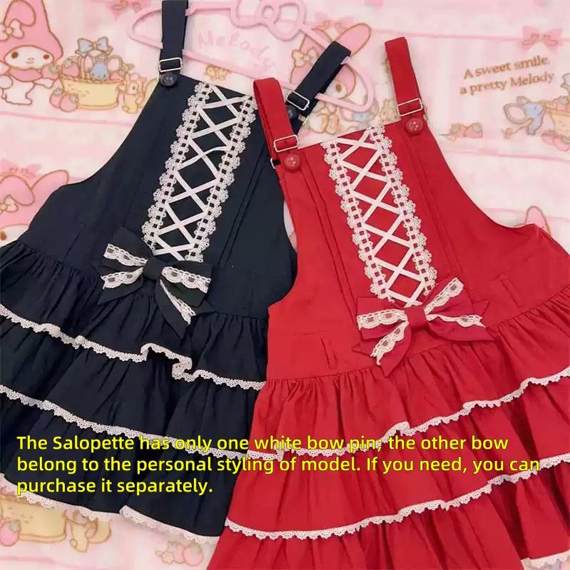 To Alice - Old School Lolita Salopette Suit Tiered Dress - Image 19