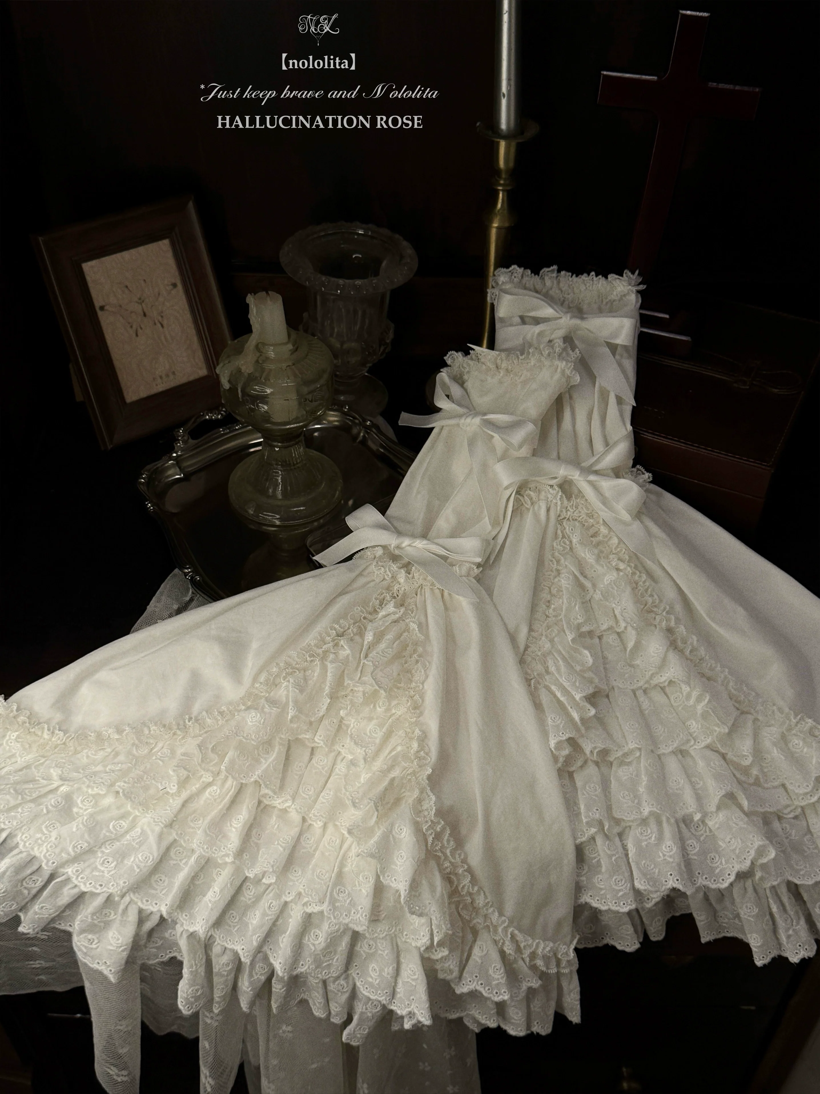 Nololita - Nightingale - Old School Lolita Shirt with Detachable Sleeves - Image 49