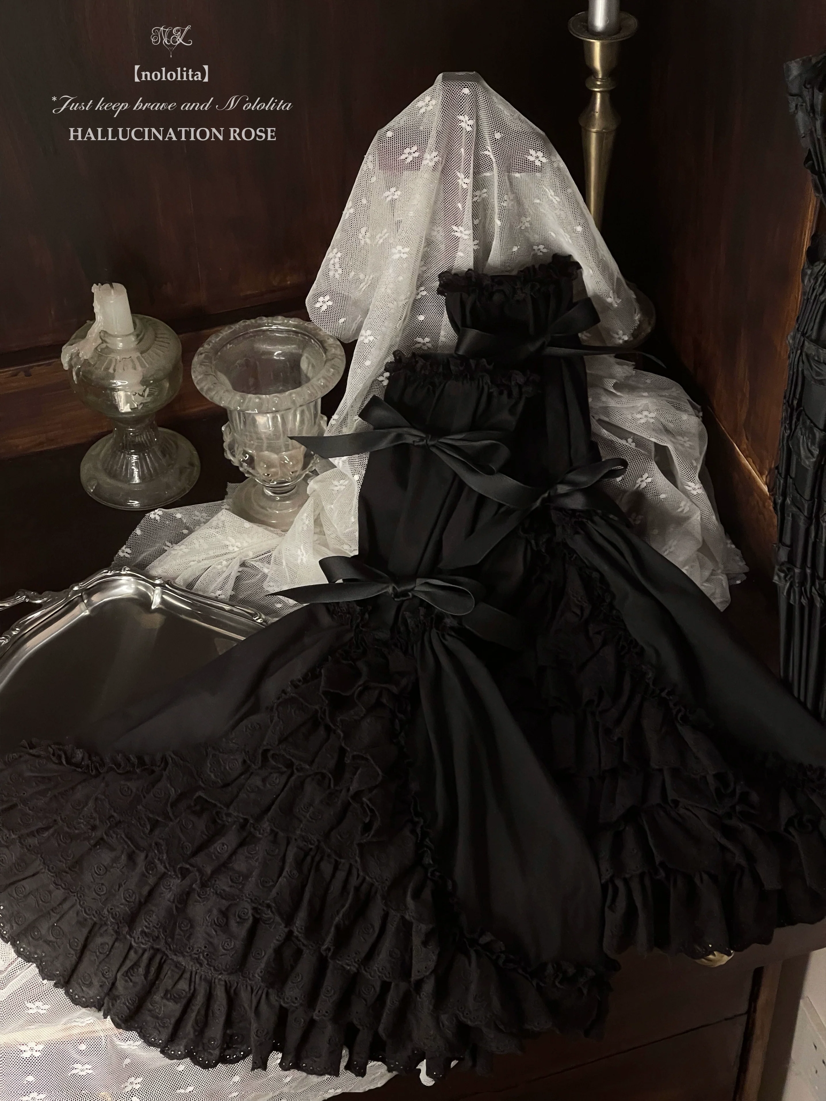 Nololita - Nightingale - Old School Lolita Shirt with Detachable Sleeves - Image 52
