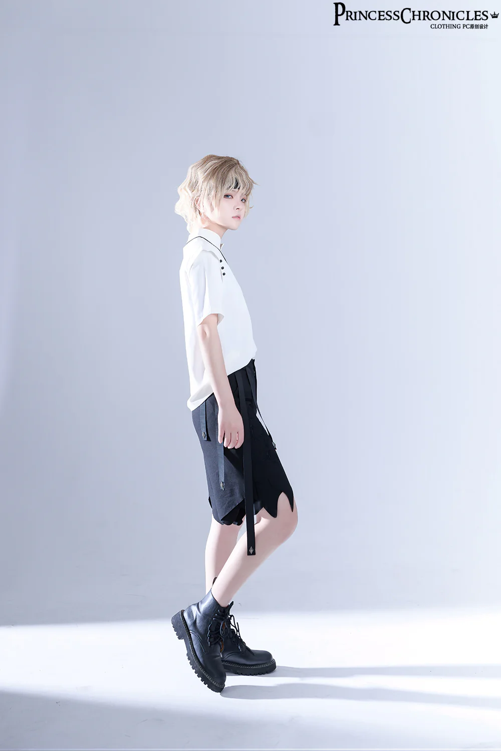 Embroidered White Ouji Lolita Shirt - Image 10