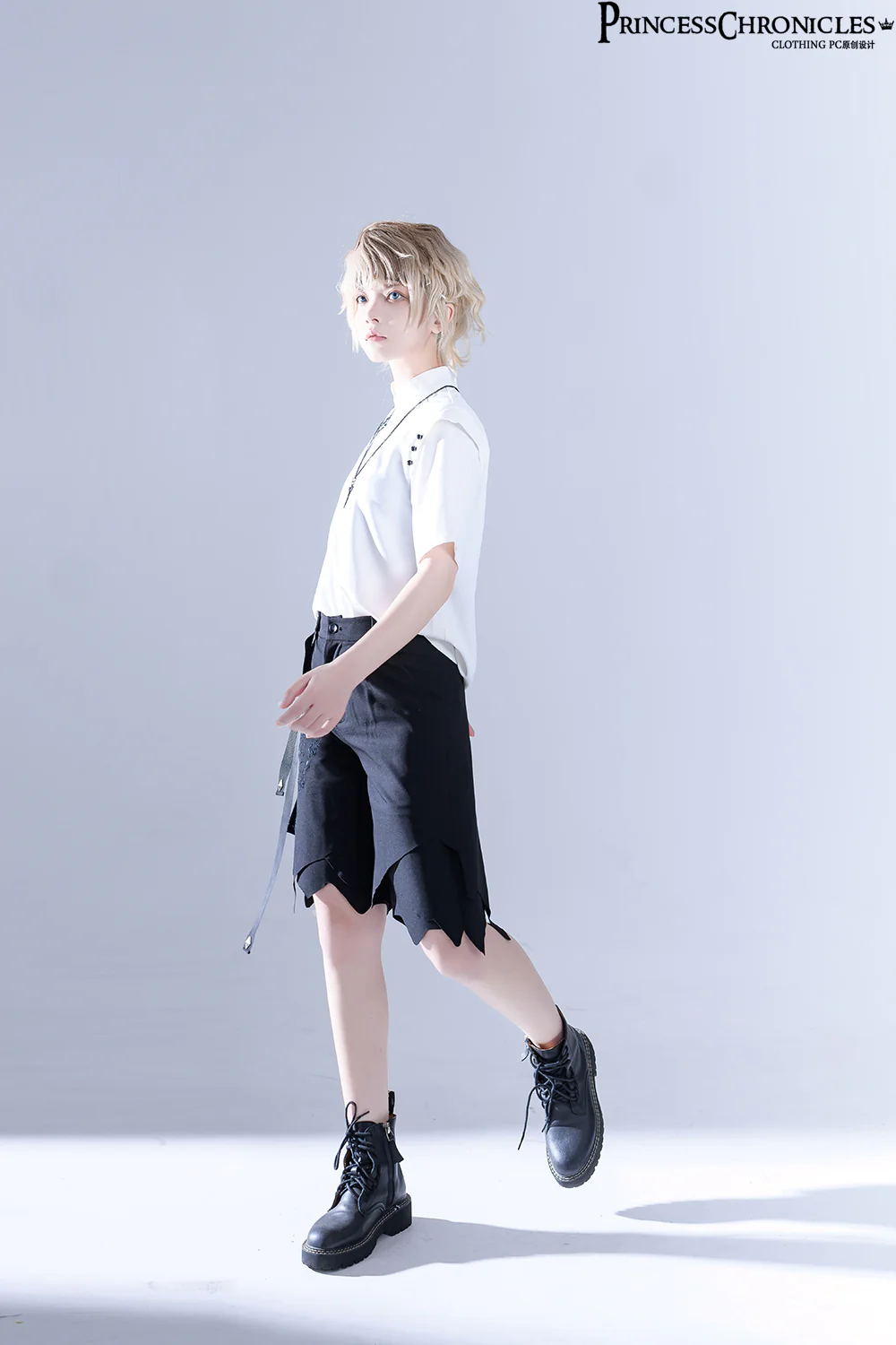 Embroidered White Ouji Lolita Shirt - Image 8