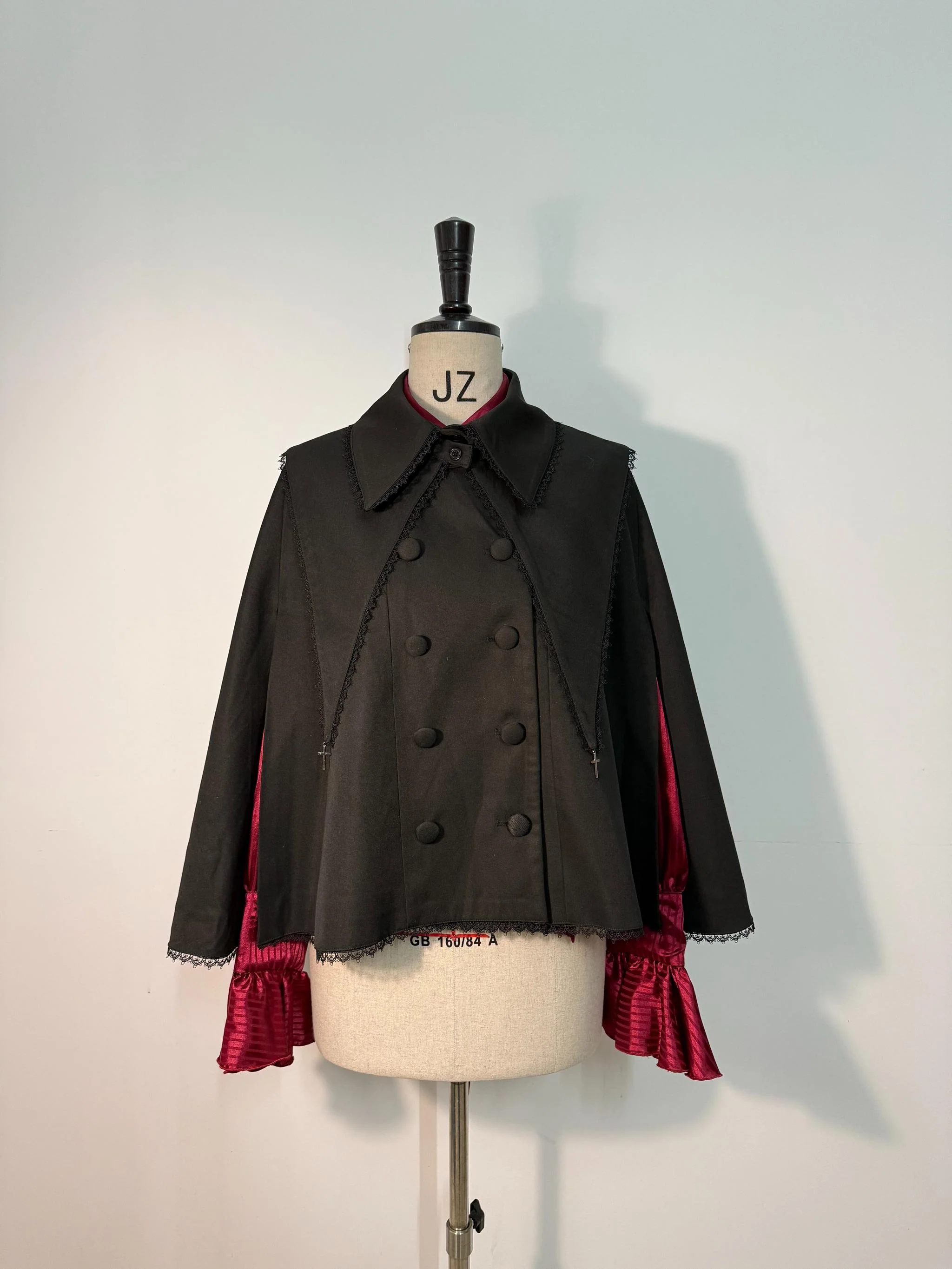 Ouji Lolita Cape Coat, Detachable False Collar