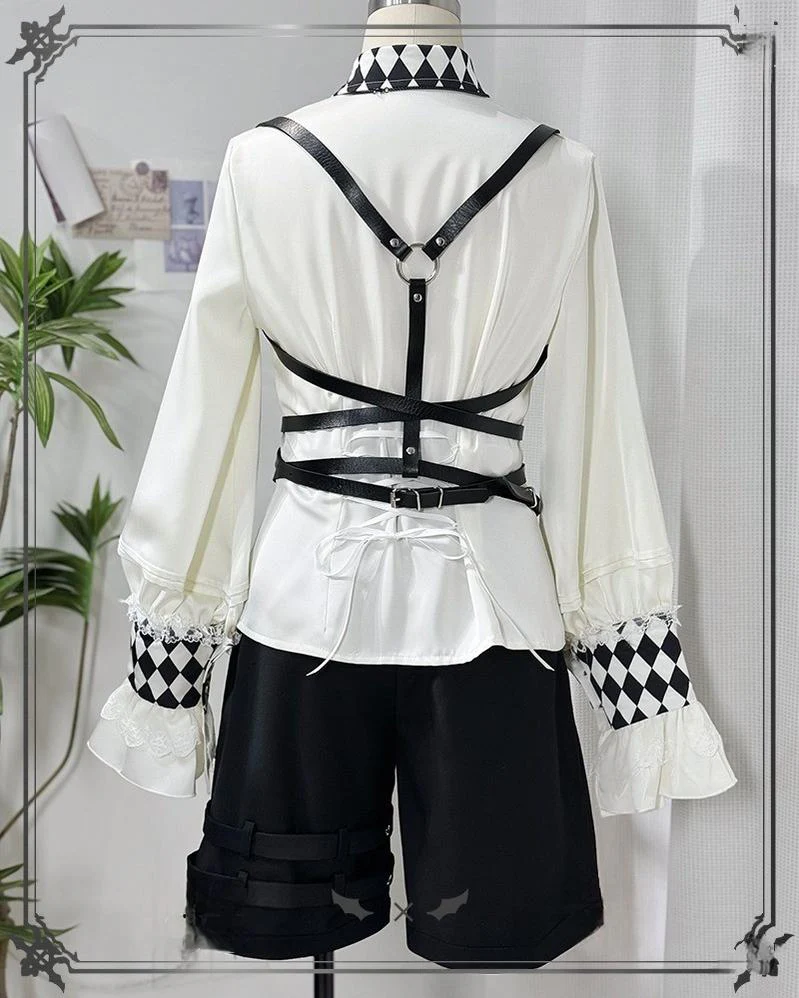 Fantasy Wonderland - Ouji Lolita Checkered Blouse, Suspenders Pants and Cape - Image 27