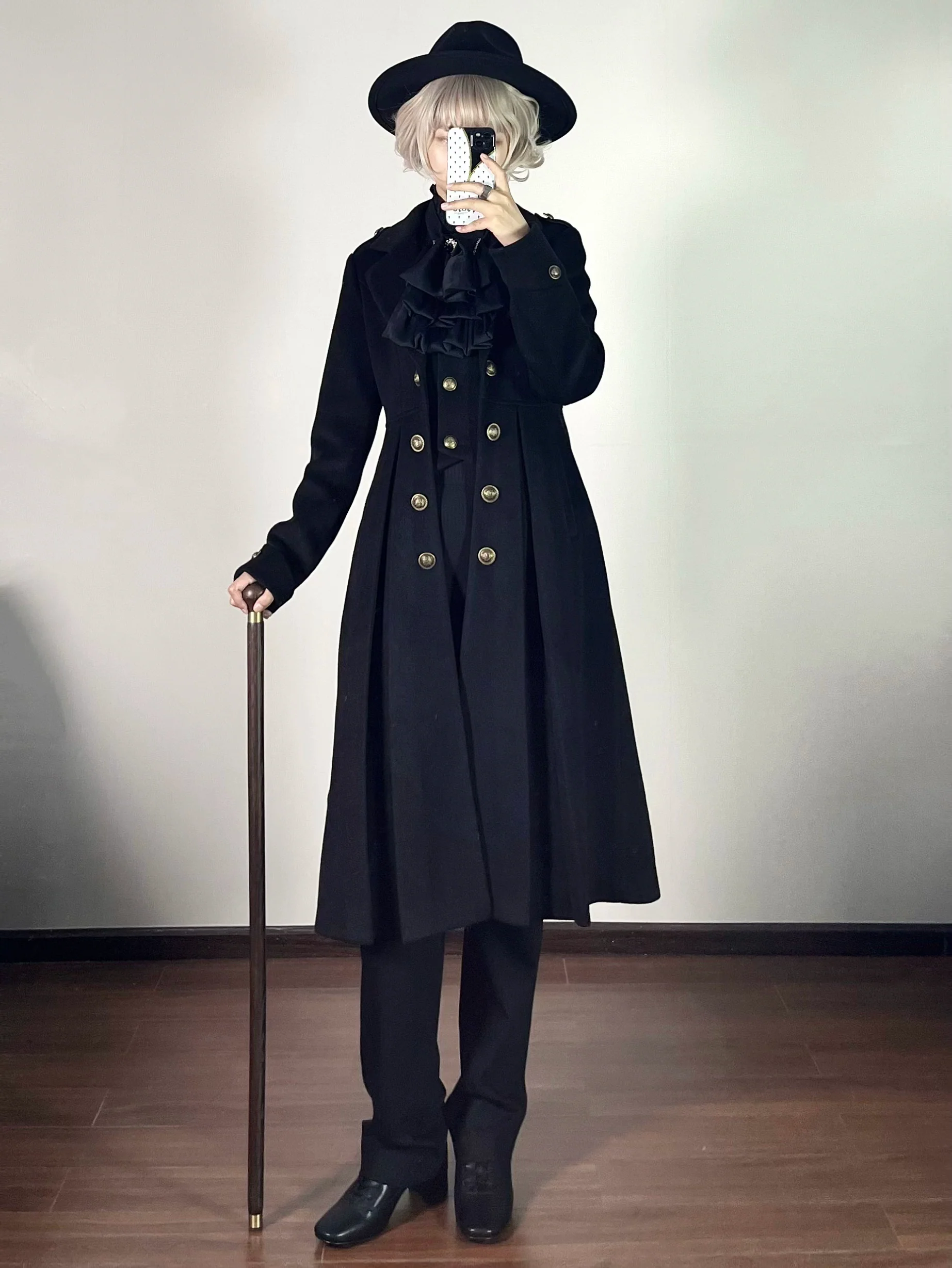 Gazing Galactic - Ouji Lolita Coat Winter Gothic Prince Wool Outwear - Image 9