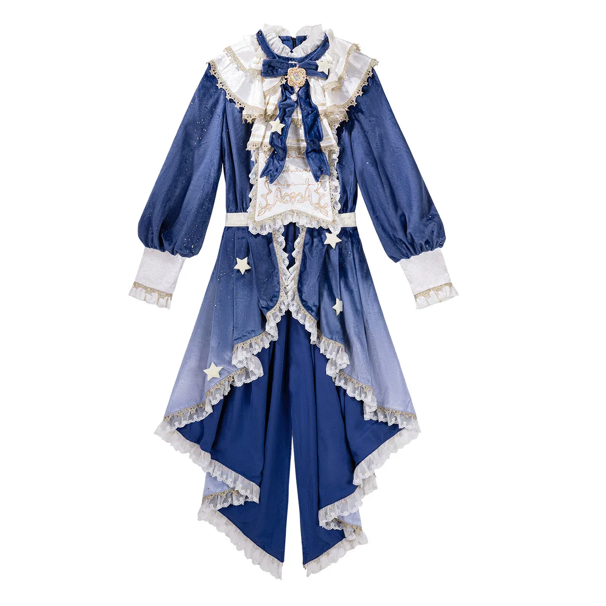 Dream Cloud - Ouji Lolita High-Low Tailcoat, Puffy Lantern Shorts - Image 15