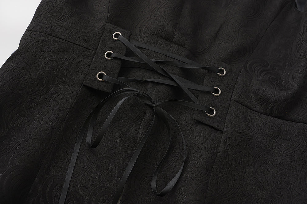 Subtle Prejudice - Ouji Lolita Long Coat Hight-Low Hem with a Back Bow - Image 12