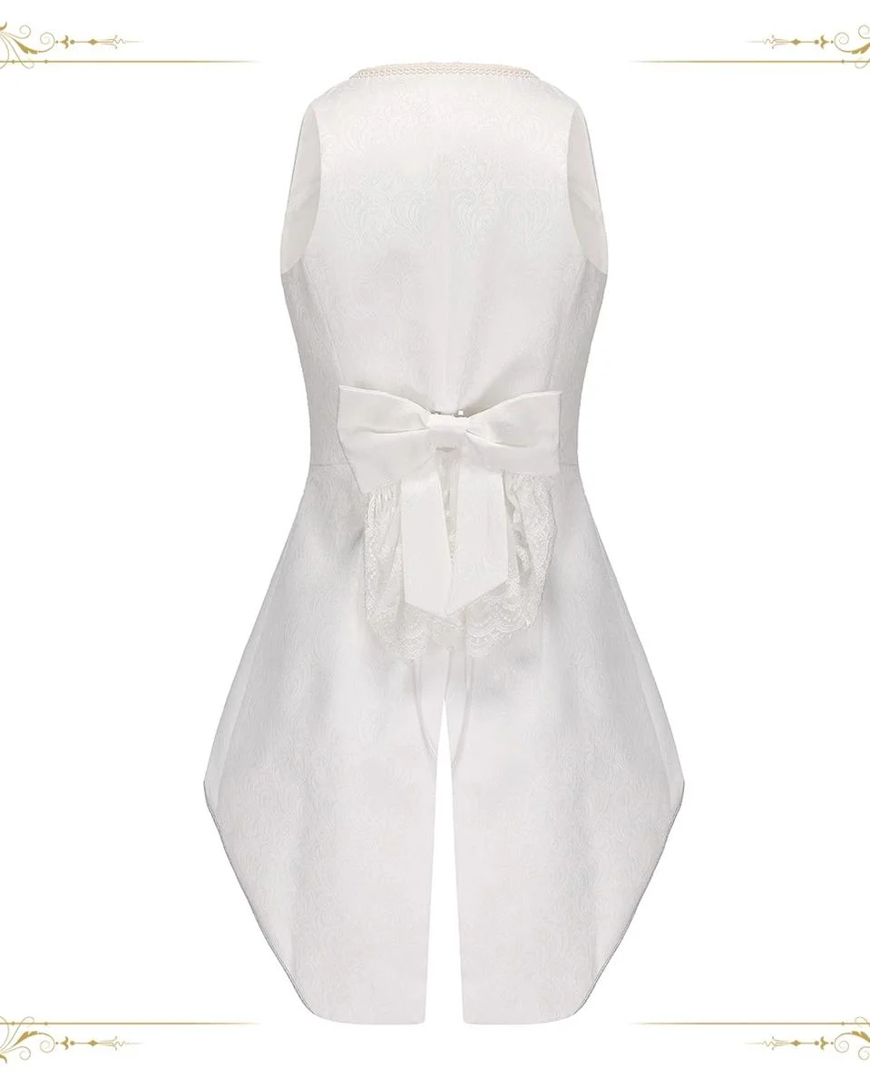Subtle Prejudice - Ouji Lolita Long Coat Hight-Low Hem with a Back Bow - Image 7