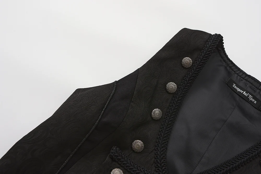 Subtle Prejudice - Ouji Lolita Long Coat Hight-Low Hem with a Back Bow - Image 9