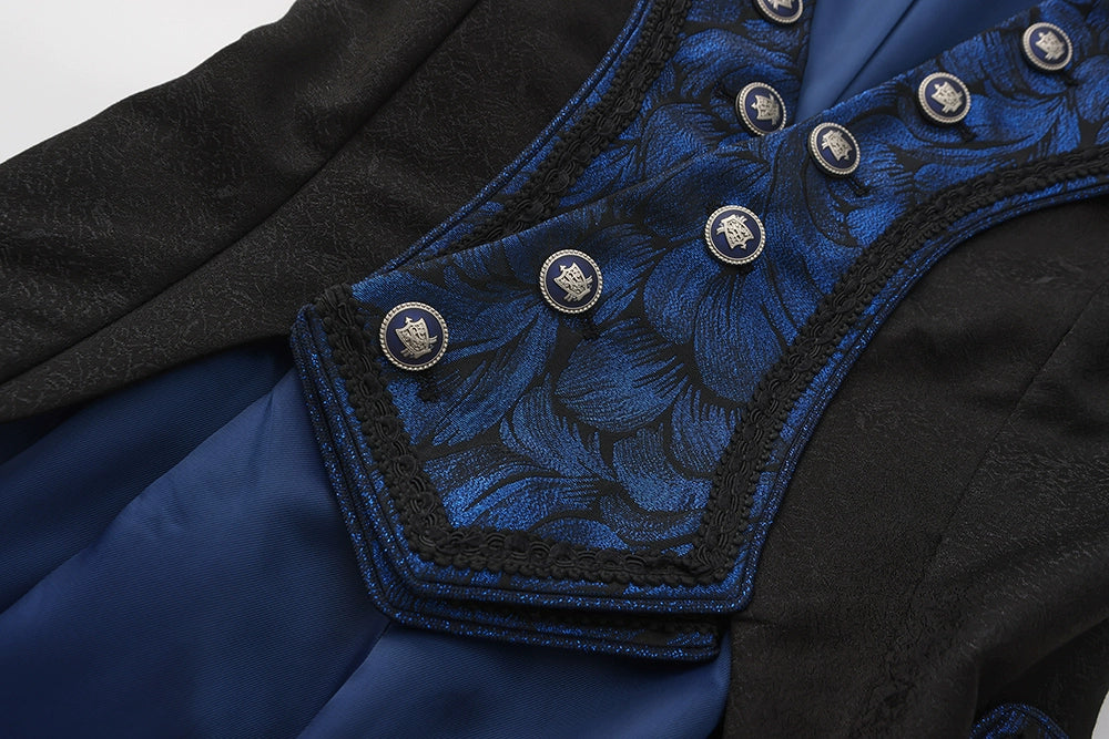 Night of Swordsmanship - Ouji Lolita Long Coat Male Lolita Sleeveless Coat - Image 6