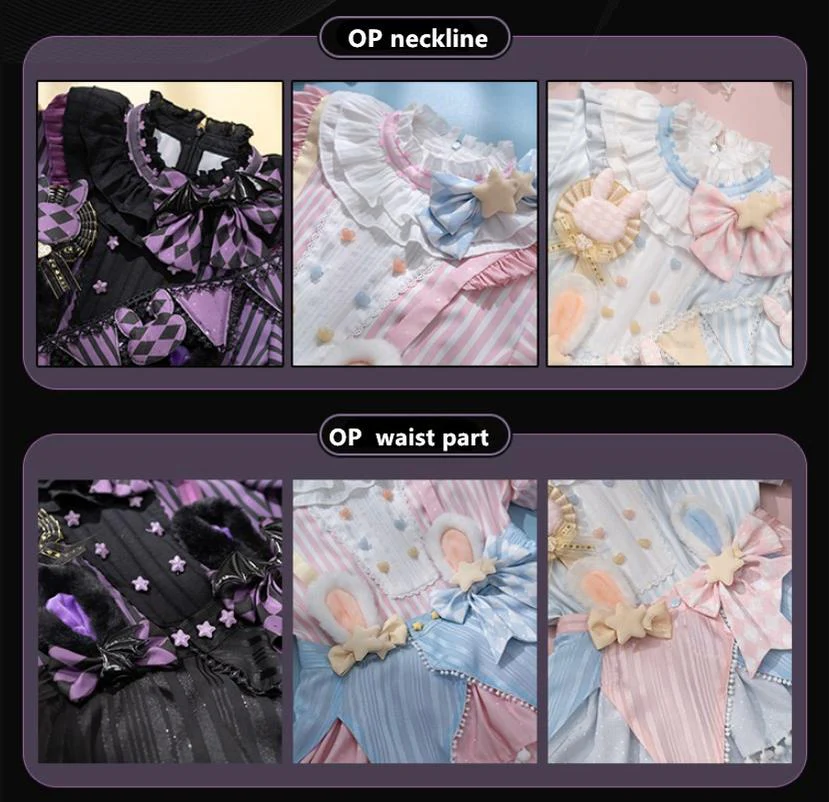 Ouji Lolita OP Dress Circus Lolita Strip Prince Suit - Image 52