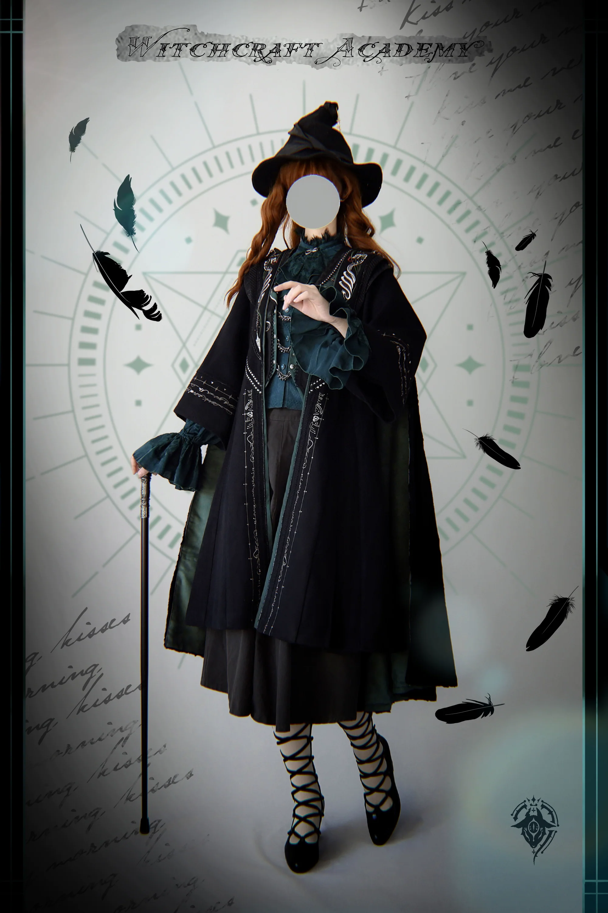 Arca et Ovis - Magic Academy G - Ouji Lolita Overcoat Embroidered Gothic Prince Long Coat - Image 3