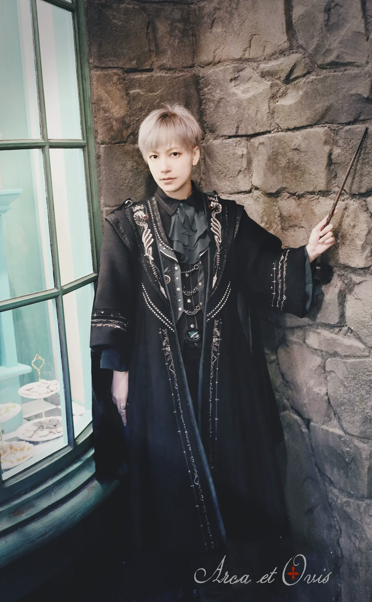 Arca et Ovis - Magic Academy G - Ouji Lolita Overcoat Embroidered Gothic Prince Long Coat - Image 6