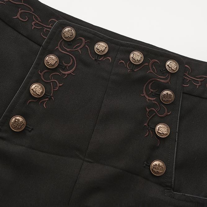 Eternal Treasure Voyage - Ouji Lolita Pants with Waist Embroidery and Buttons - Image 3