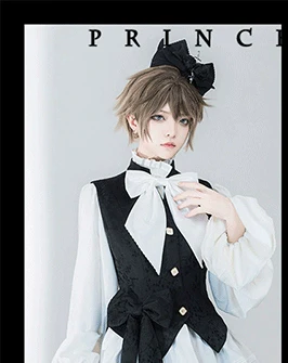 Hunting Rabbit 2.0 - Ouji Lolita Retro Cool Purple Shirt & Shorts Set - Image 19