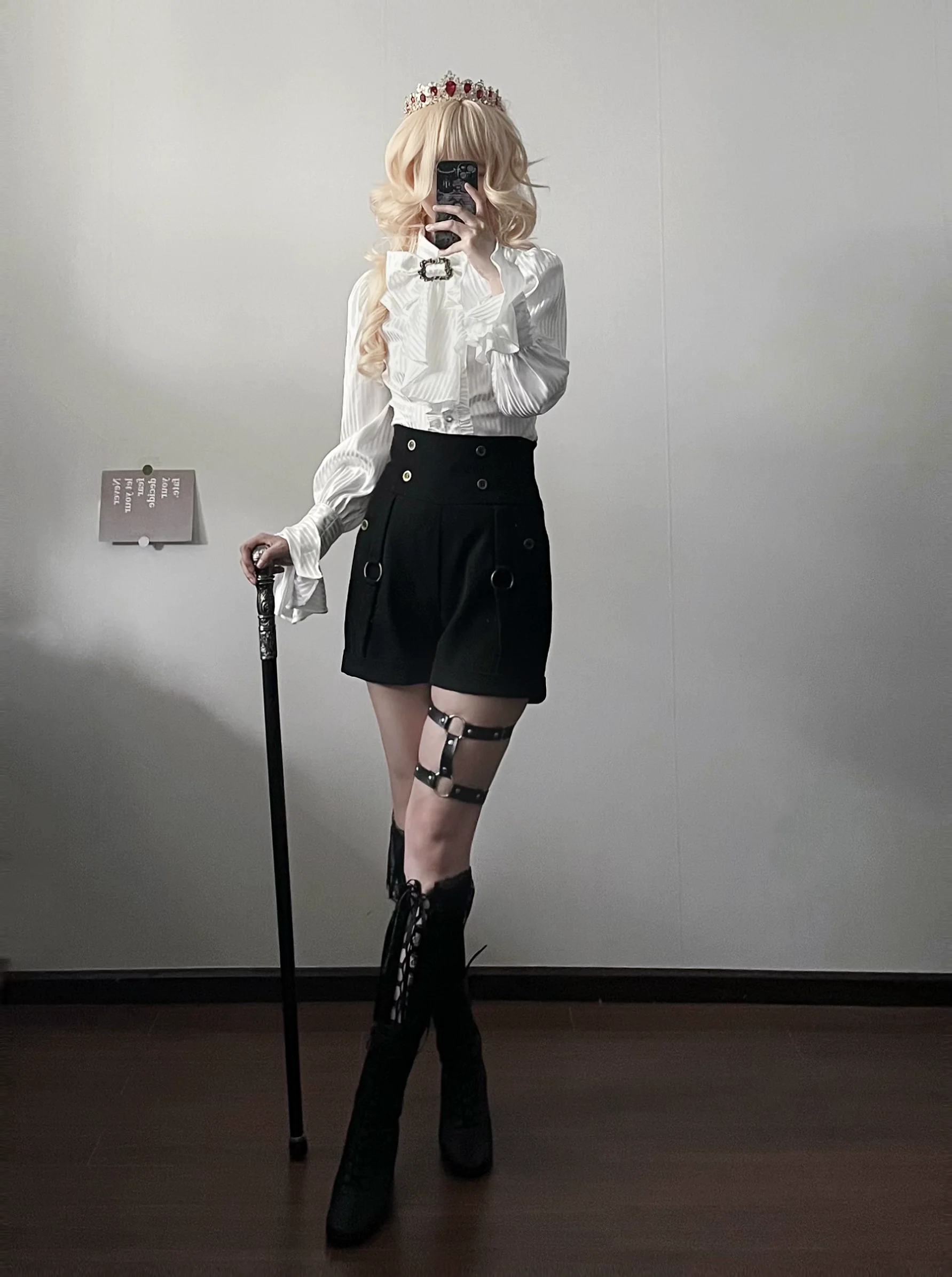 Gazing Galactic - Ouji Lolita Hight Waist Shorts - Image 13