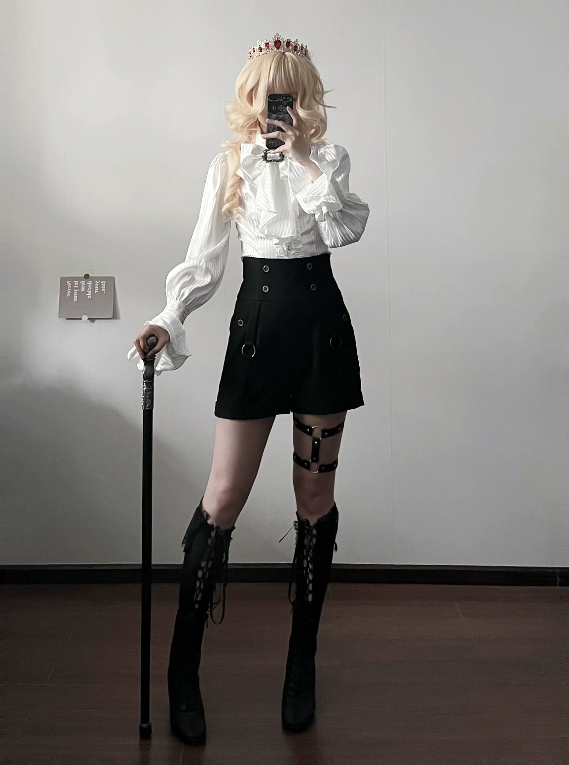Gazing Galactic - Ouji Lolita Hight Waist Shorts - Image 15