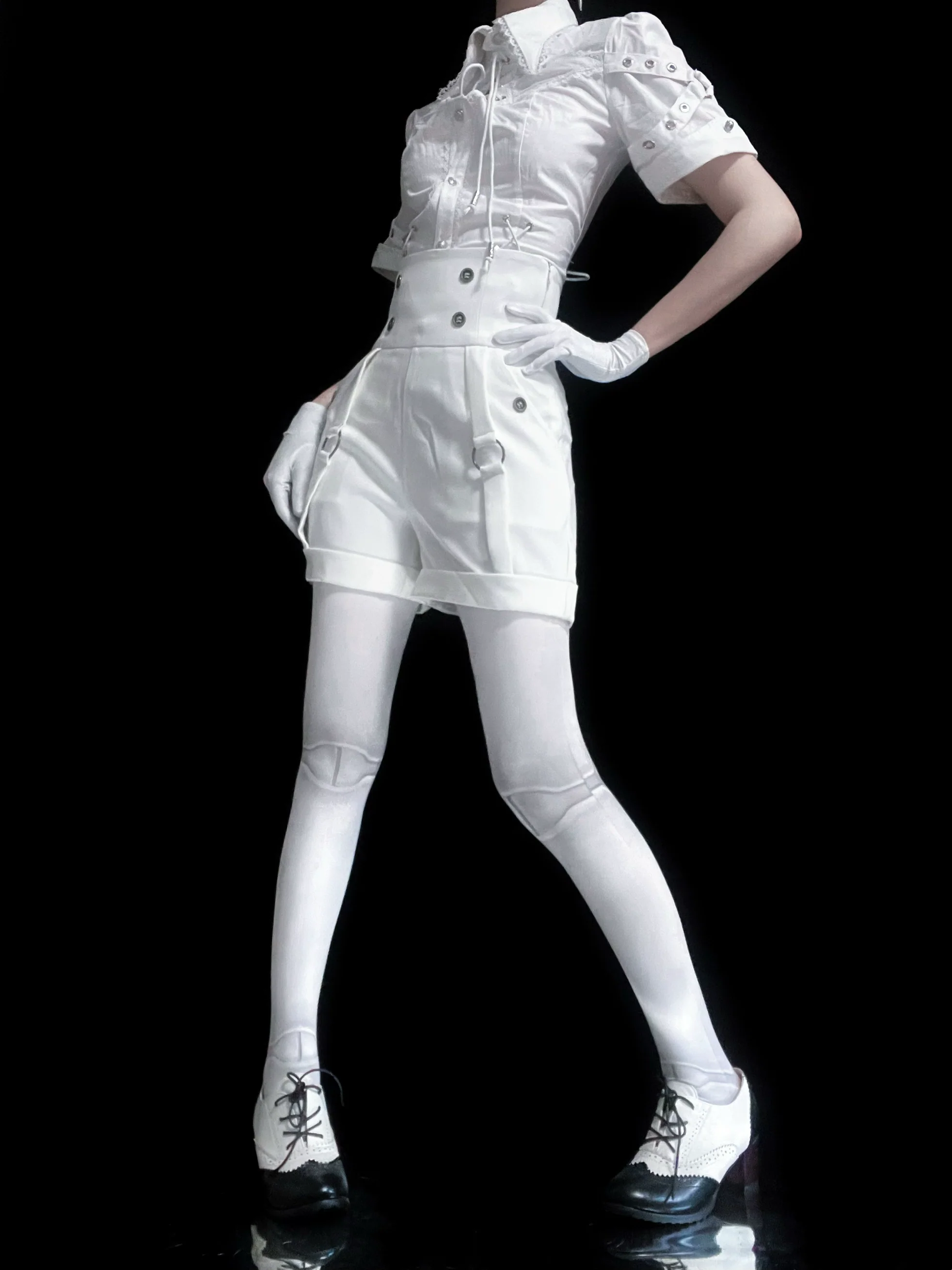 Gazing Galactic - Ouji Lolita Hight Waist Shorts - Image 21