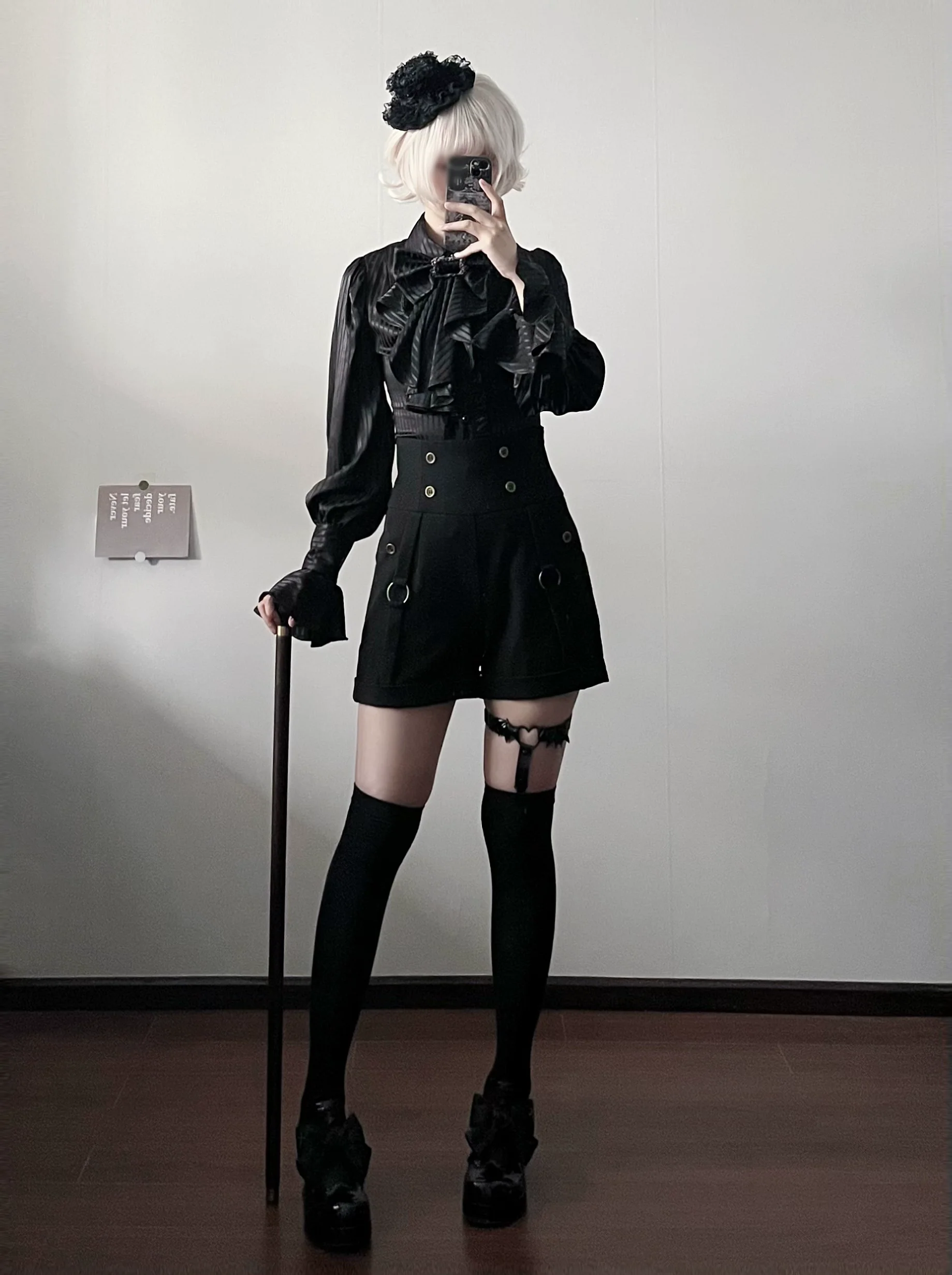 Gazing Galactic - Ouji Lolita Hight Waist Shorts - Image 6