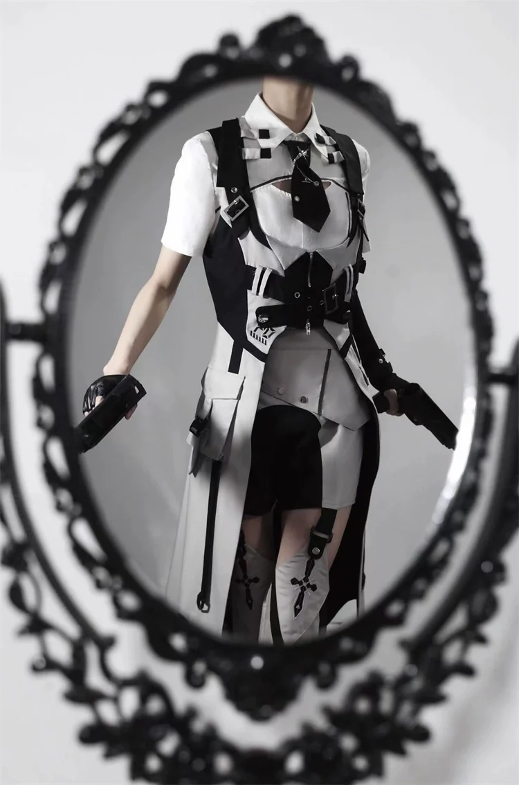 Sky Core Record - Ouji Lolita Shorts Suits Short Sleeve Dress Set - Image 7