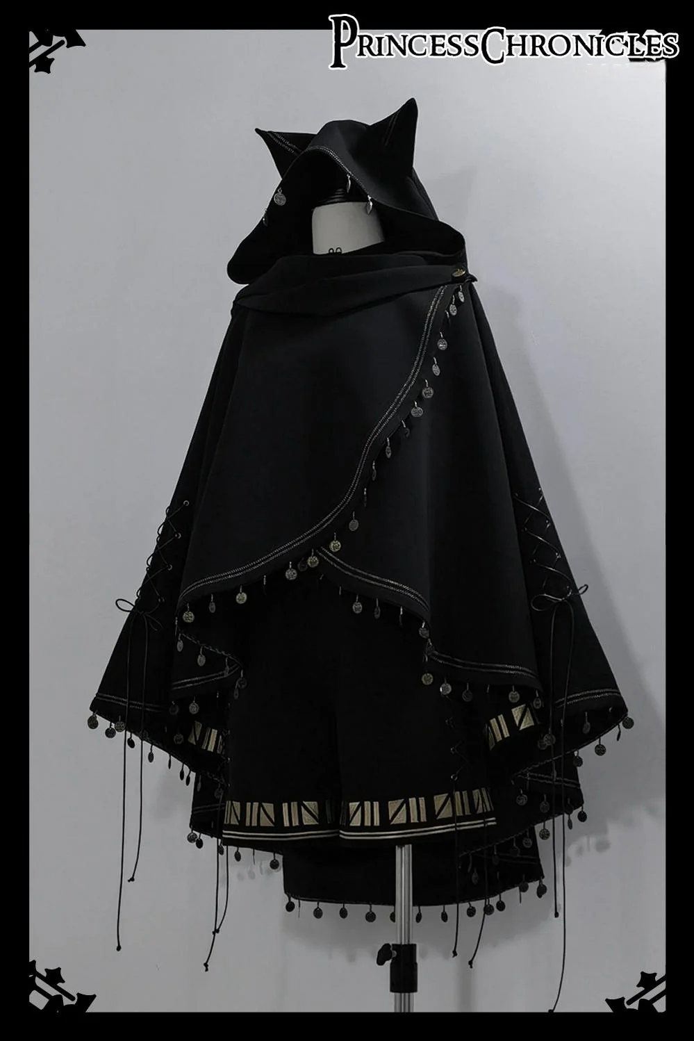 Black Cat - Ouji Lolita Shorts with Embroidered Straight Leg - Image 14