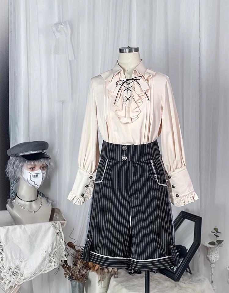King's College - Ouji Lolita Skirt Set Prince Tie Shirt Set - Image 12