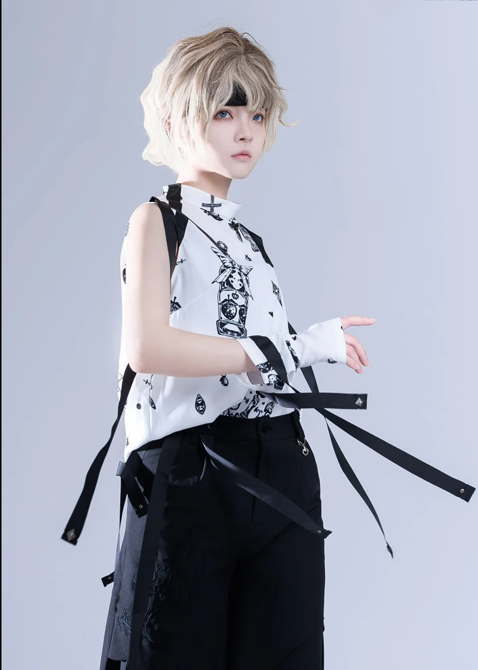 Shadow Story - Sleeveless Daily Summer Shirt - Image 11