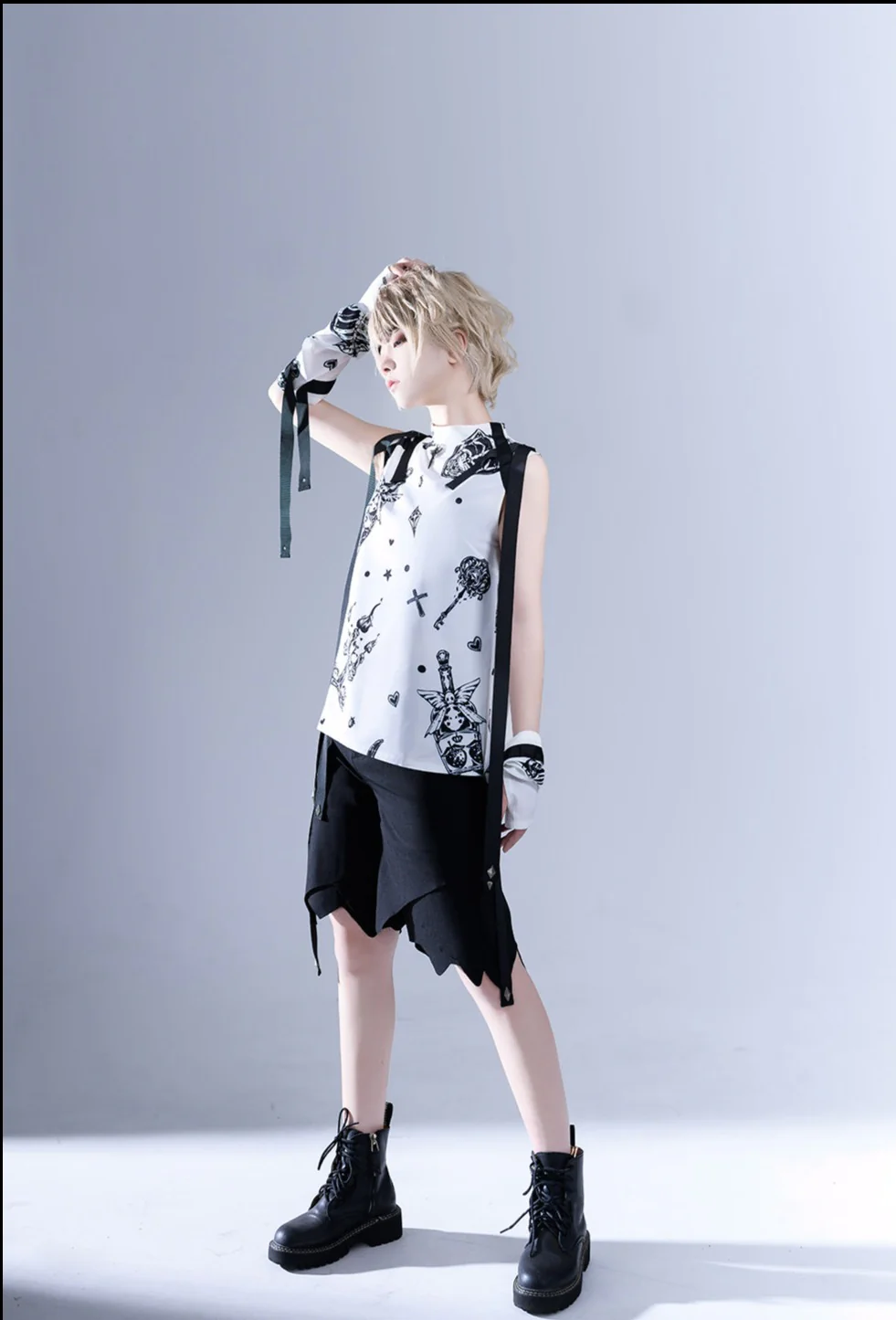 Shadow Story - Sleeveless Daily Summer Shirt - Image 6