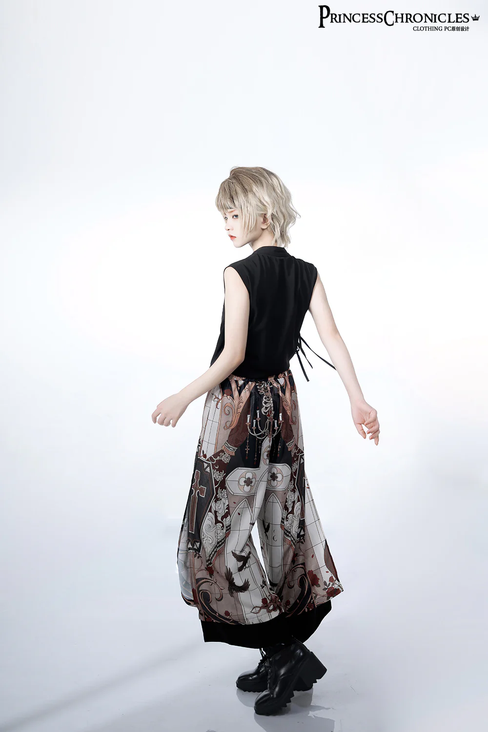 Night Instructions - Ouji Lolita Sleeveless Top - Image 10