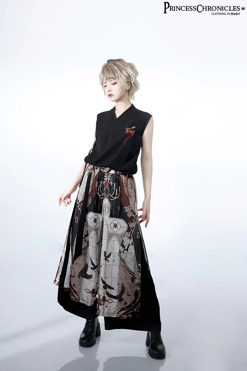 Night Instructions - Ouji Lolita Sleeveless Top - Image 9