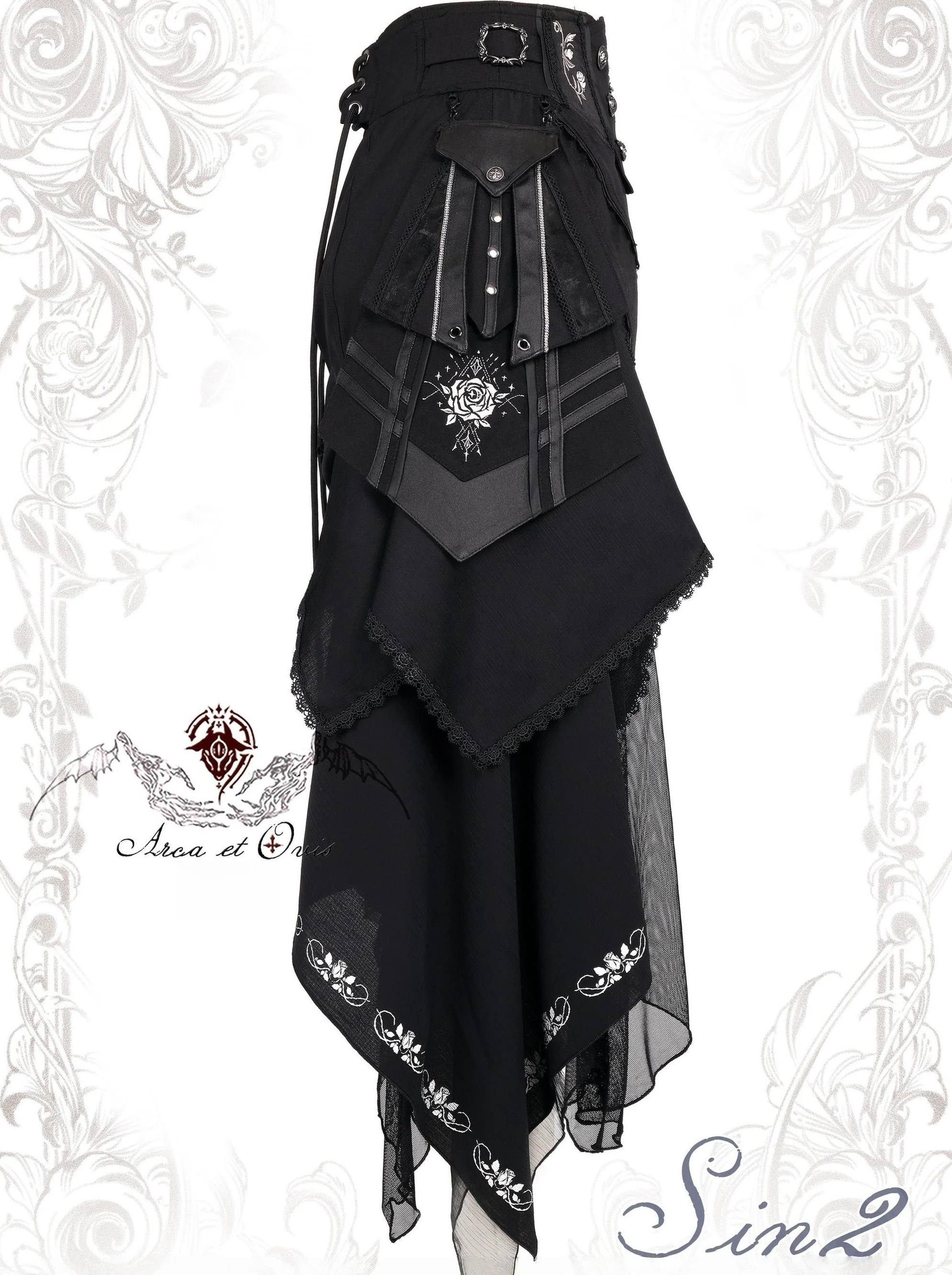 Sin2 - Ouji Lolita Summer Shorts with Pockets/Side Trailing - Image 8