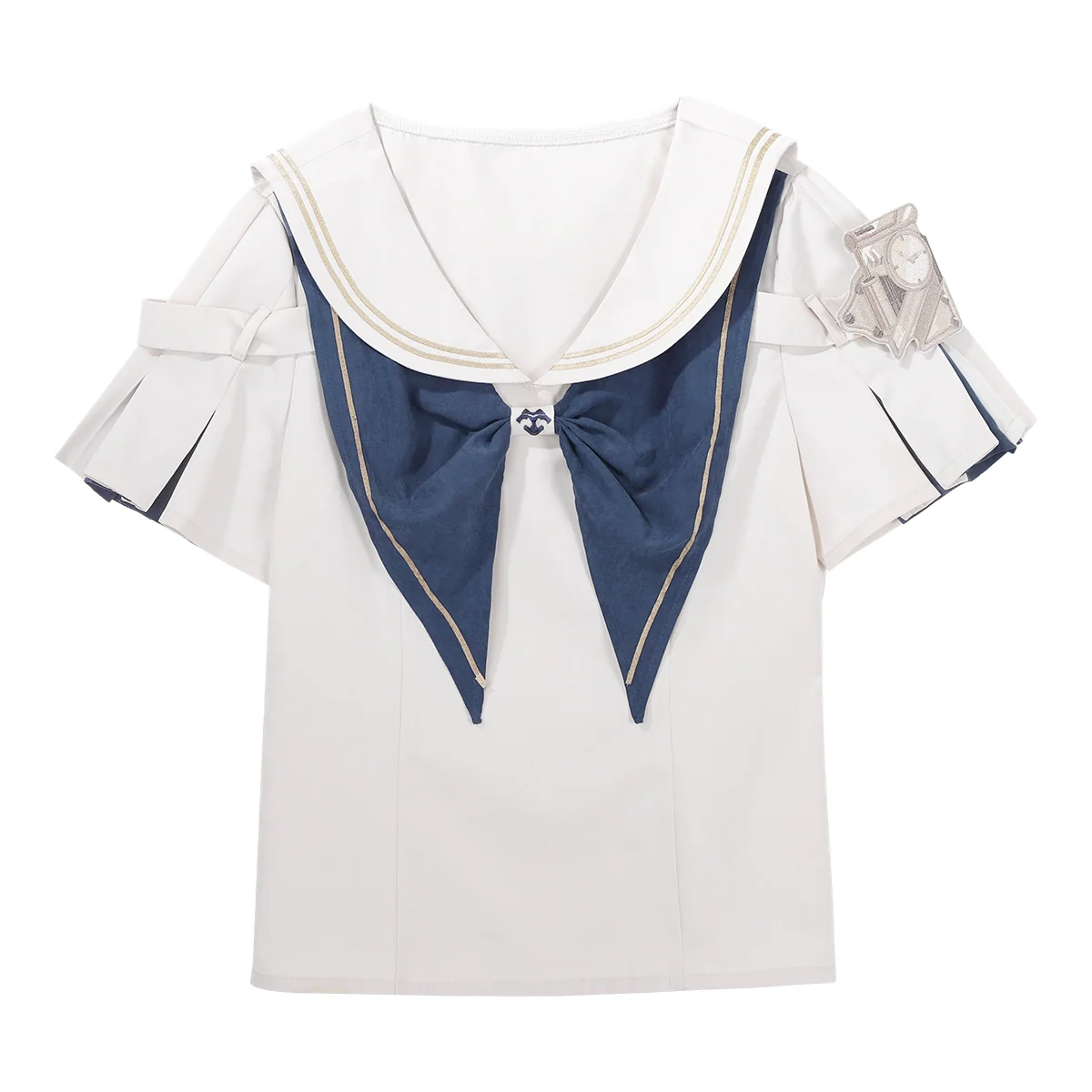 Voyager's Daily - Ouji Lolita Suspender Shorts Set with Shirt & Trailing - Image 25