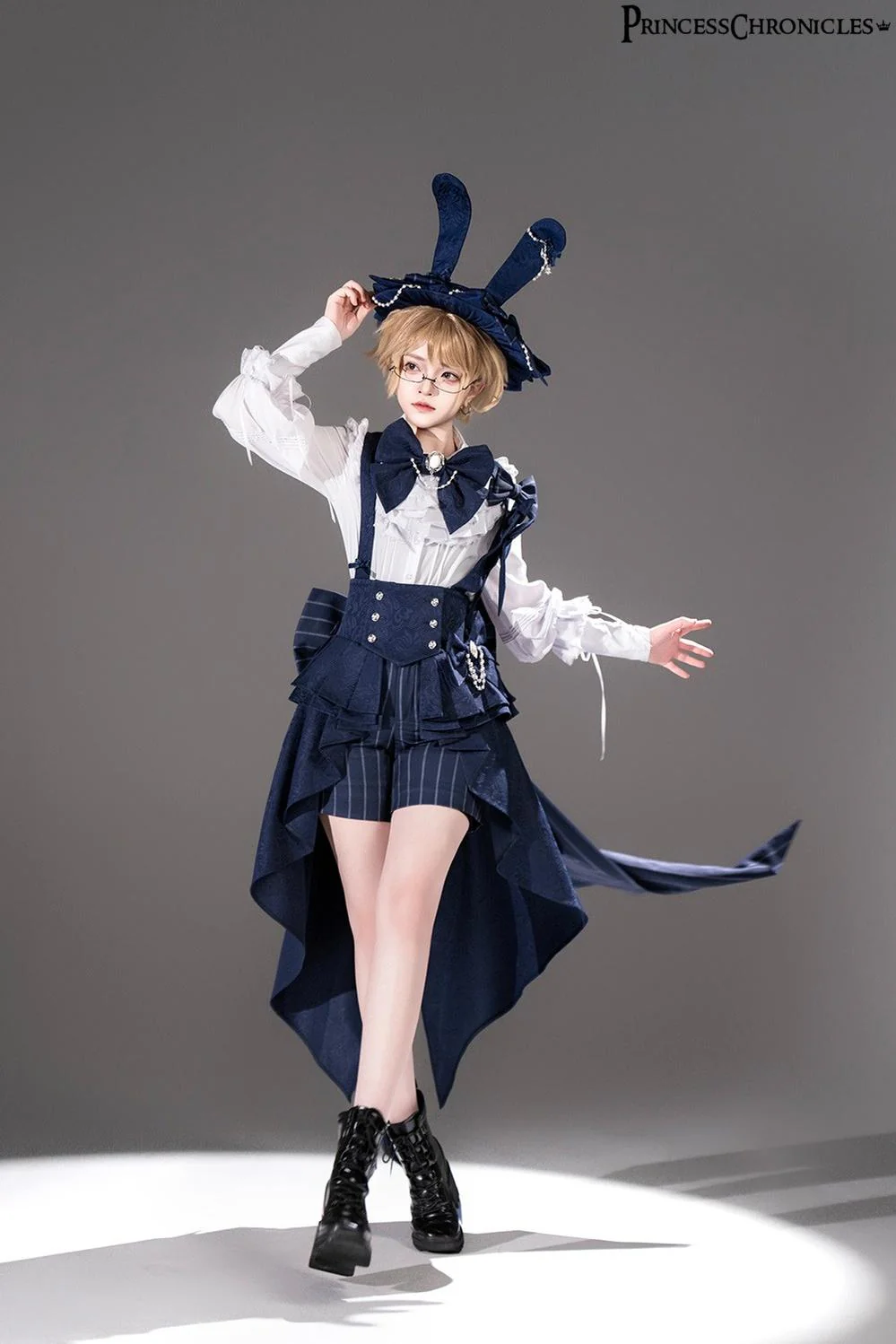 Rabbit Theater - Ouji Lolita Suspender Waistband Shorts Set