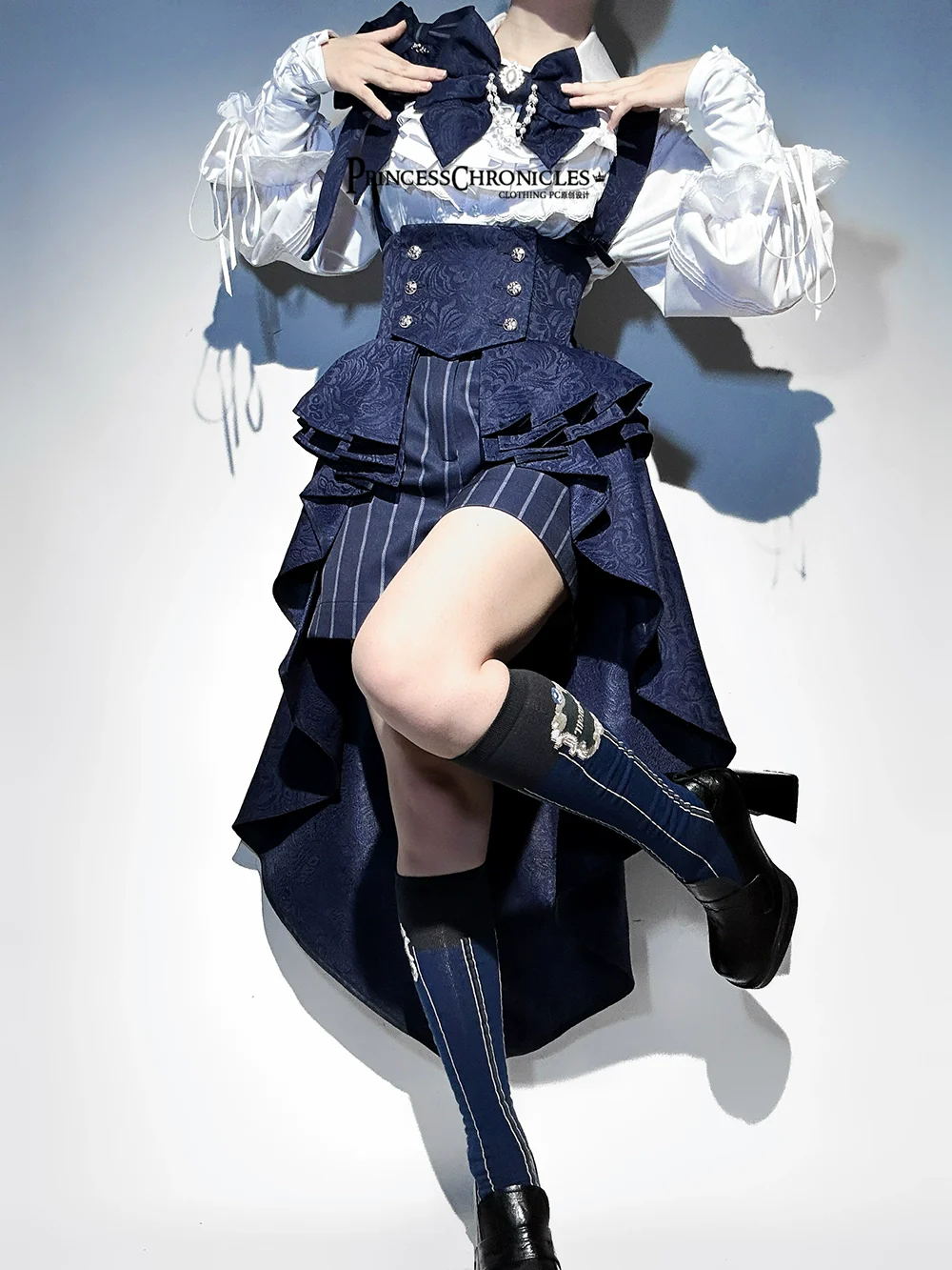 Rabbit Theater - Ouji Lolita Suspender Waistband Shorts Set - Image 13