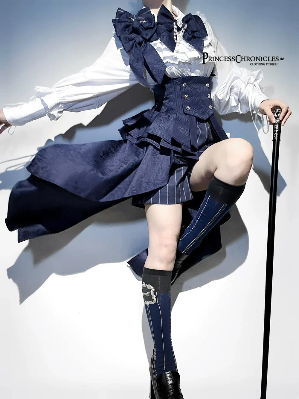 Rabbit Theater - Ouji Lolita Suspender Waistband Shorts Set - Image 15