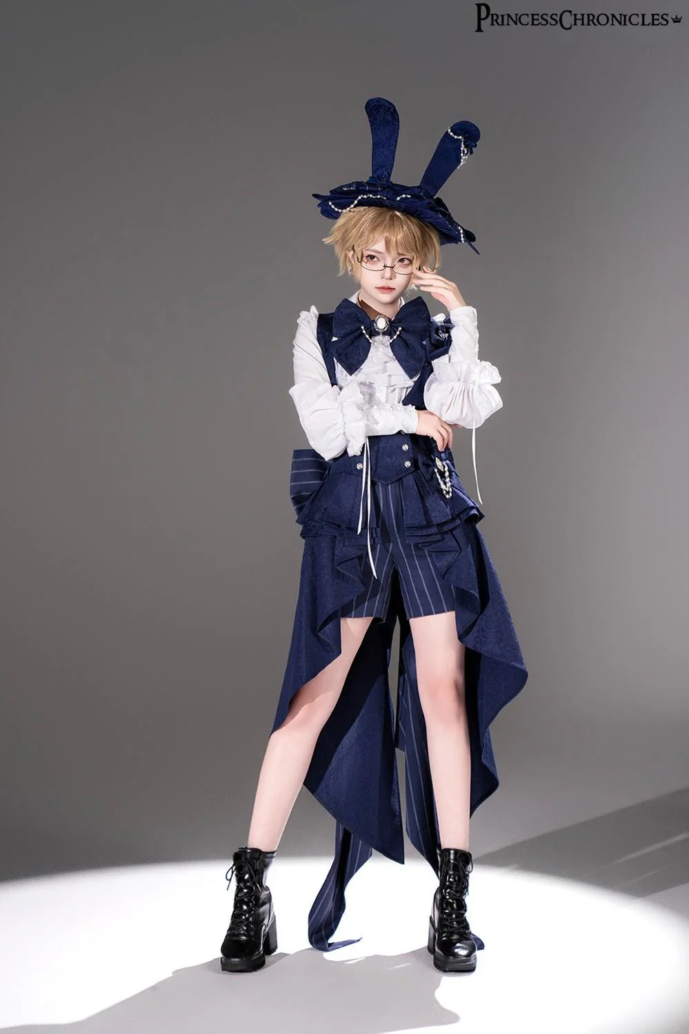Rabbit Theater - Ouji Lolita Suspender Waistband Shorts Set - Image 2
