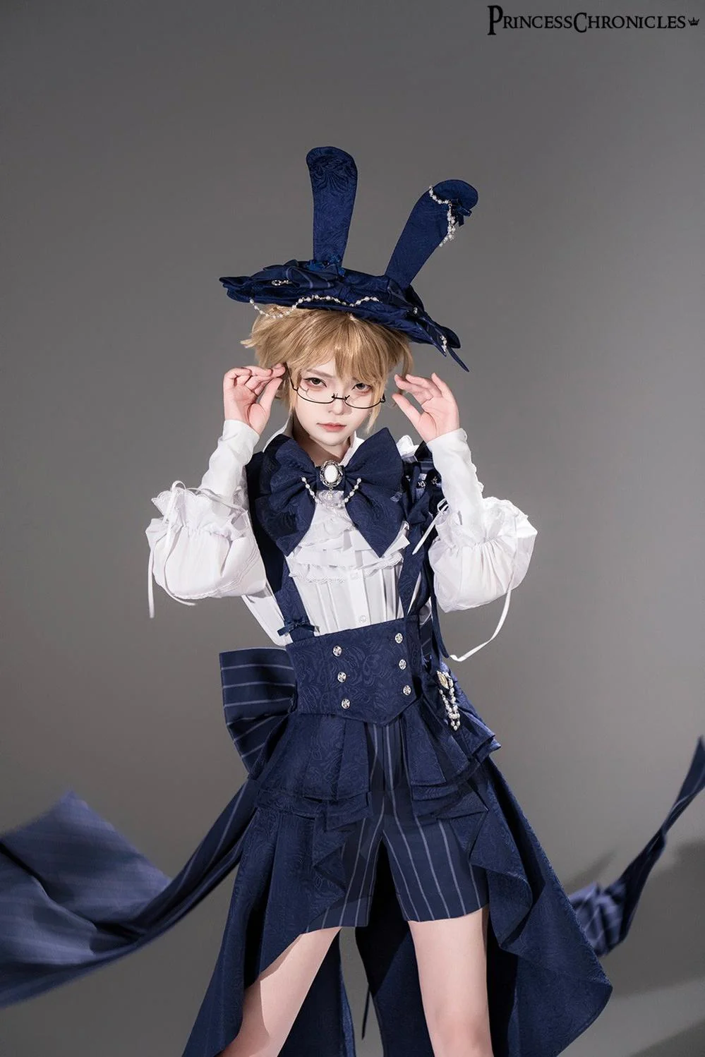 Rabbit Theater - Ouji Lolita Suspender Waistband Shorts Set - Image 4