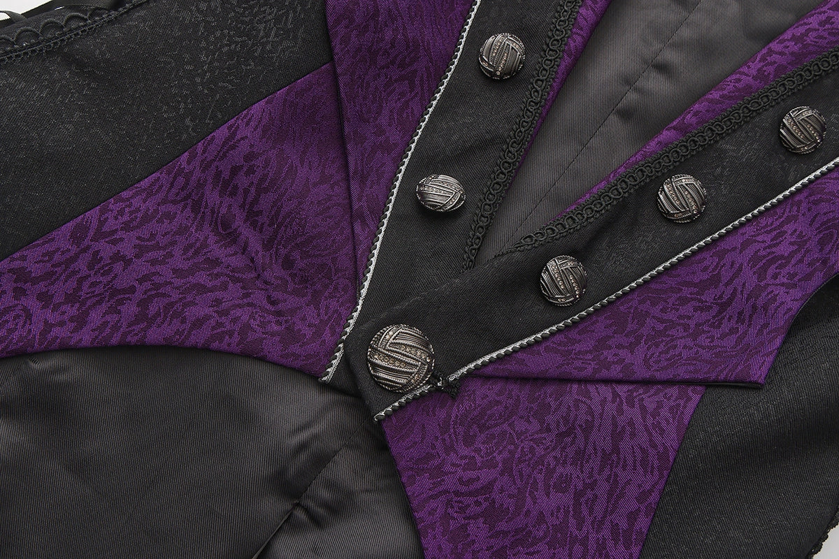 Eternal Crimson Moon Forest - Ouji Lolita Tailcoat Vest - Image 10
