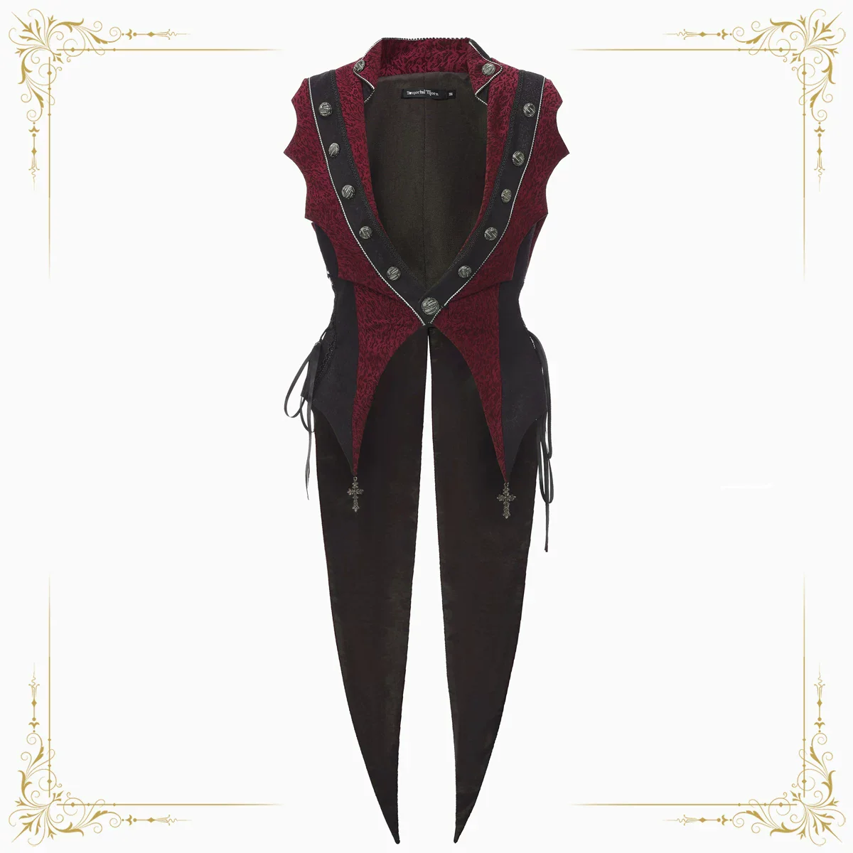 Eternal Crimson Moon Forest - Ouji Lolita Tailcoat Vest - Image 3