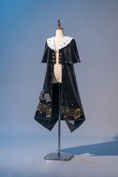 Black and White Sonata - Ouji Lolita Vest Suit and Vintage Lolita OP Dress - Image 31