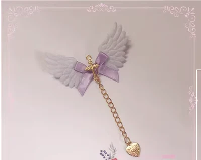 Pearl Rabbit Handmade - Halloween Gothic Lolita Bat Wings Shaped Side Clips - Image 5
