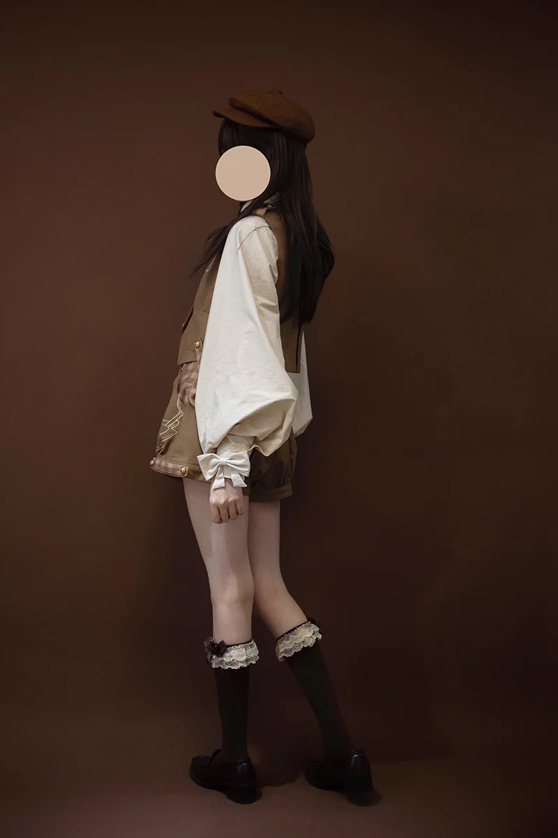 Famous Detective Goose - Ouji Lolita Shorts Set, Pockets - Image 6